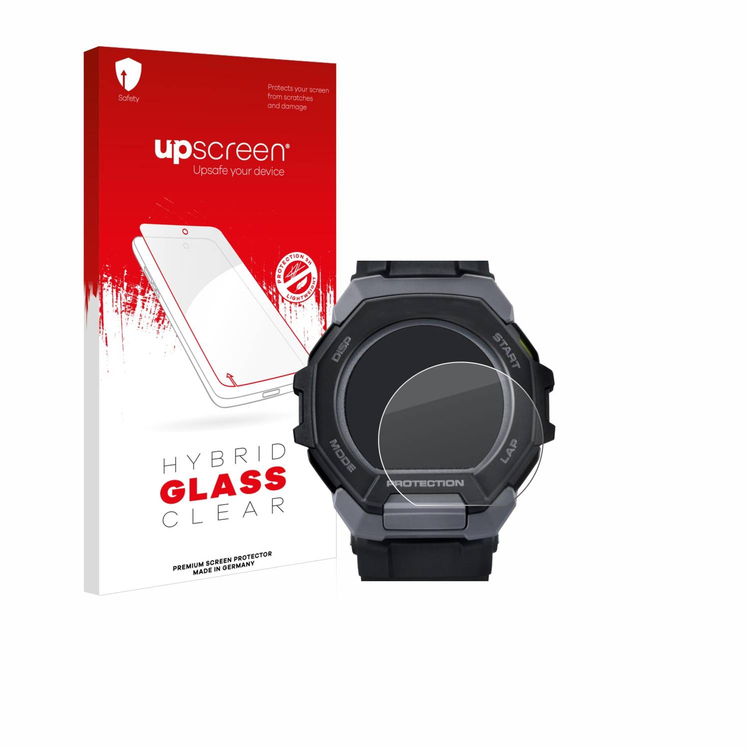 upscreen Hybrid Glas Panzer-Folie für Casio G-Shock G-Squad GBD-300