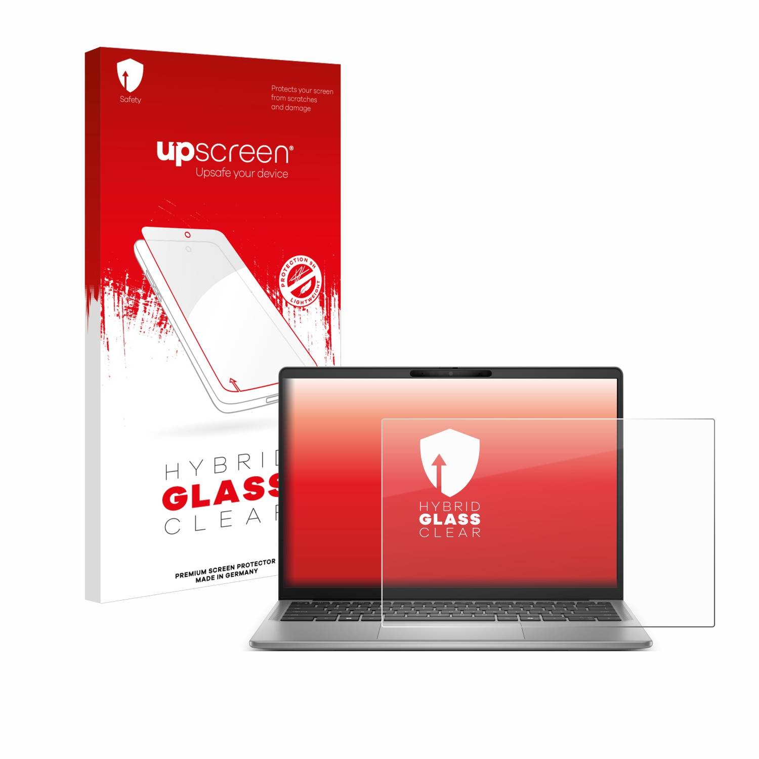 upscreen Hybrid Glas Panzer-Folie für Dell Latitude 7455 Laptop