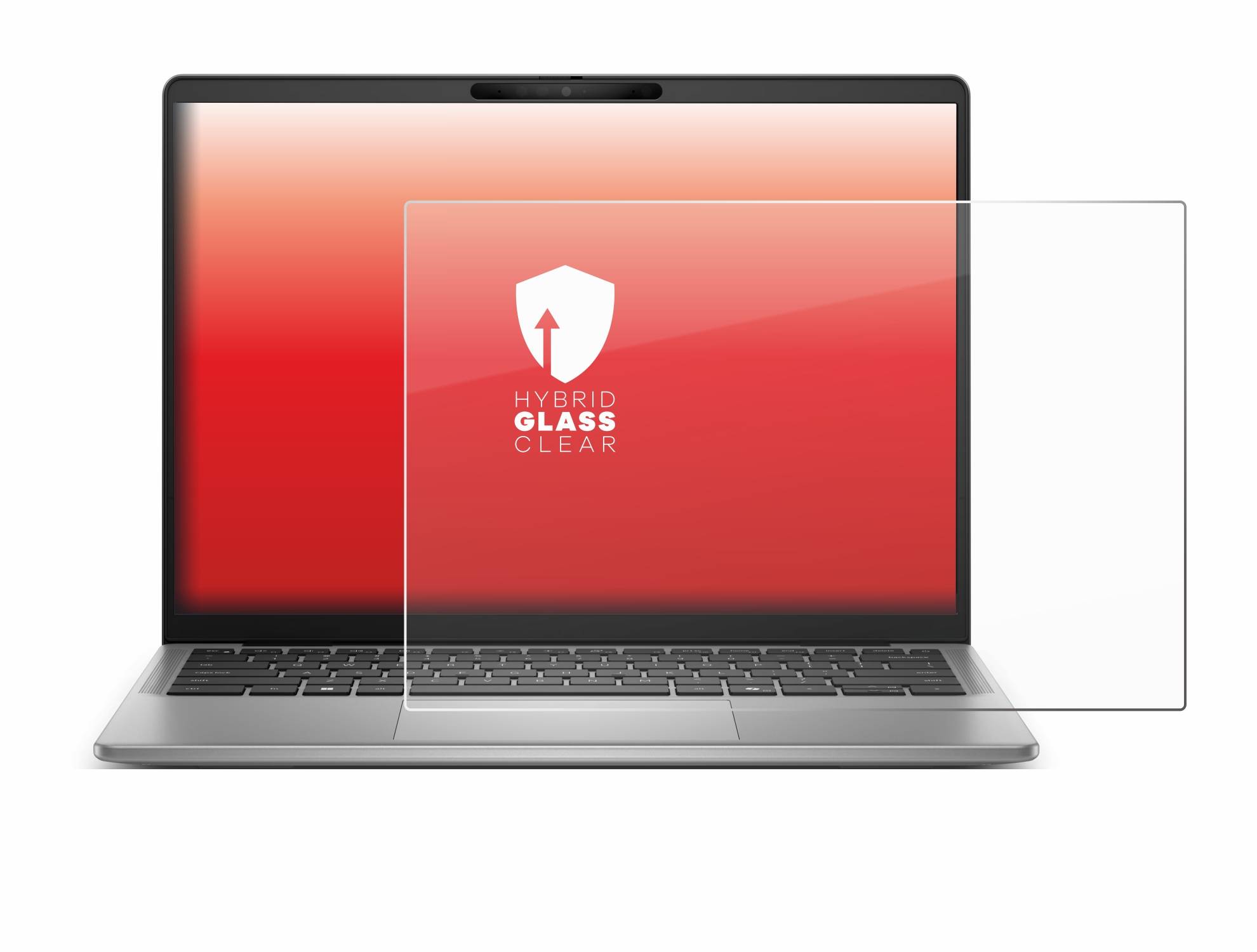 upscreen Hybrid Glas Panzer-Folie für Dell Latitude 7455 Laptop