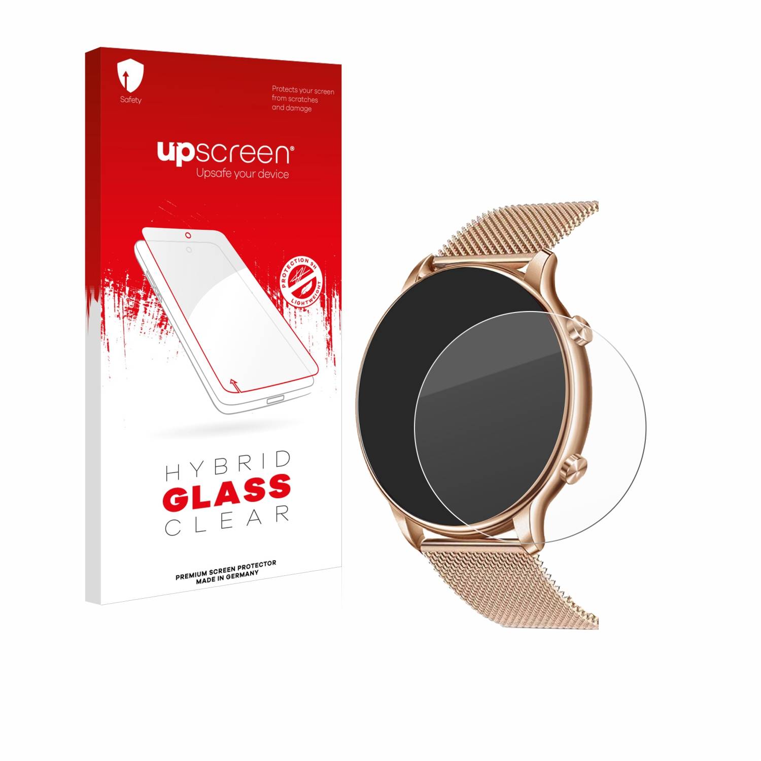 upscreen Hybrid Glas Panzer-Folie für Luniqueshop LSWATCH 1.32
