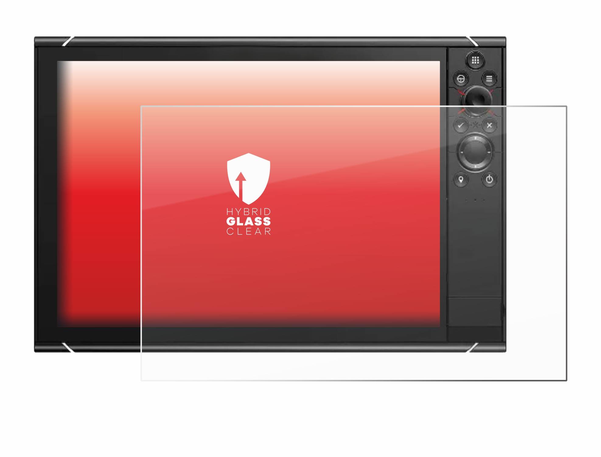 upscreen Hybrid Glas Panzer-Folie für Simrad NSS16 evo3S