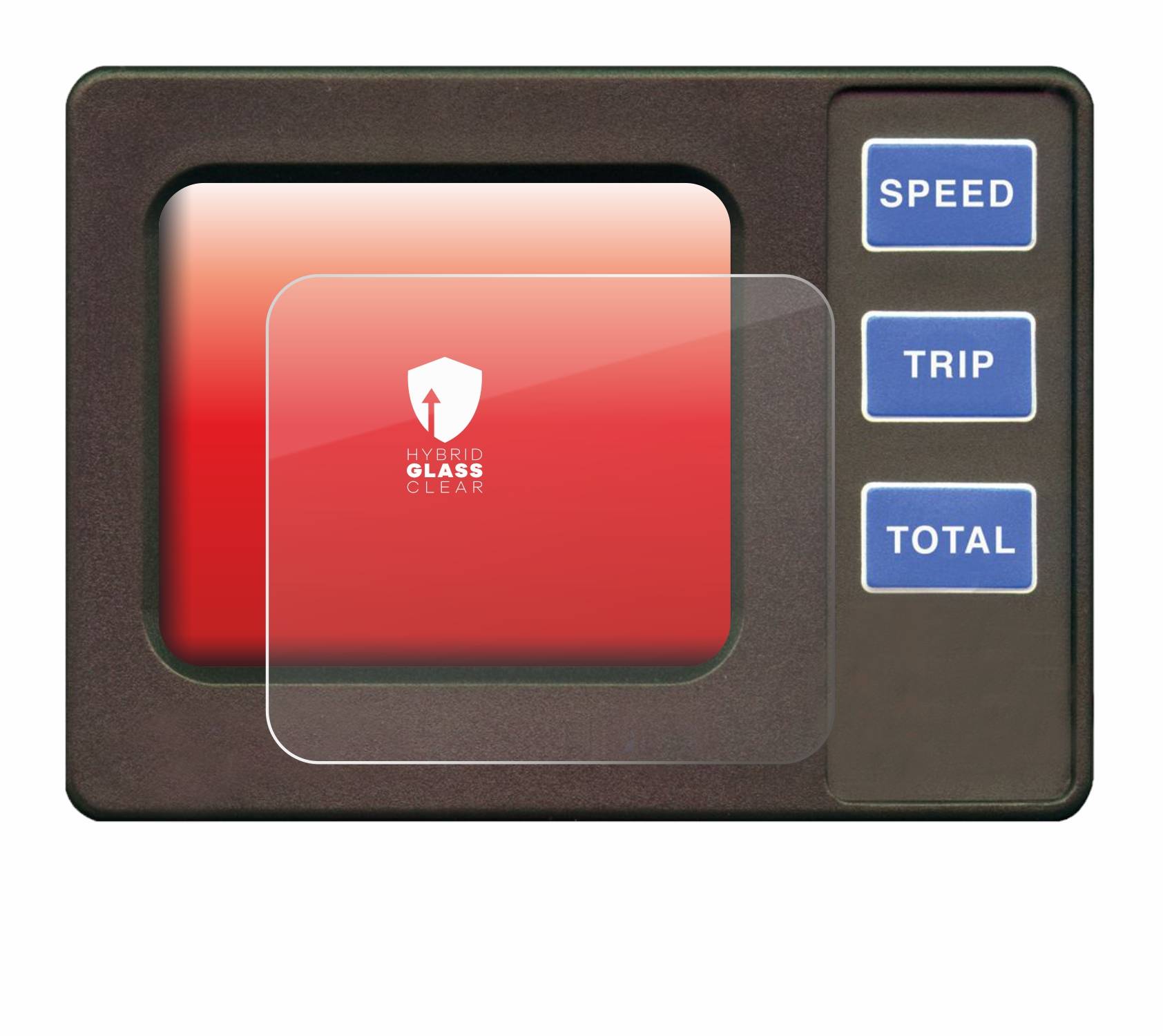upscreen Hybrid Glas Panzer-Folie für Nasa Marine Instruments Target Electromagnetic Speed Log