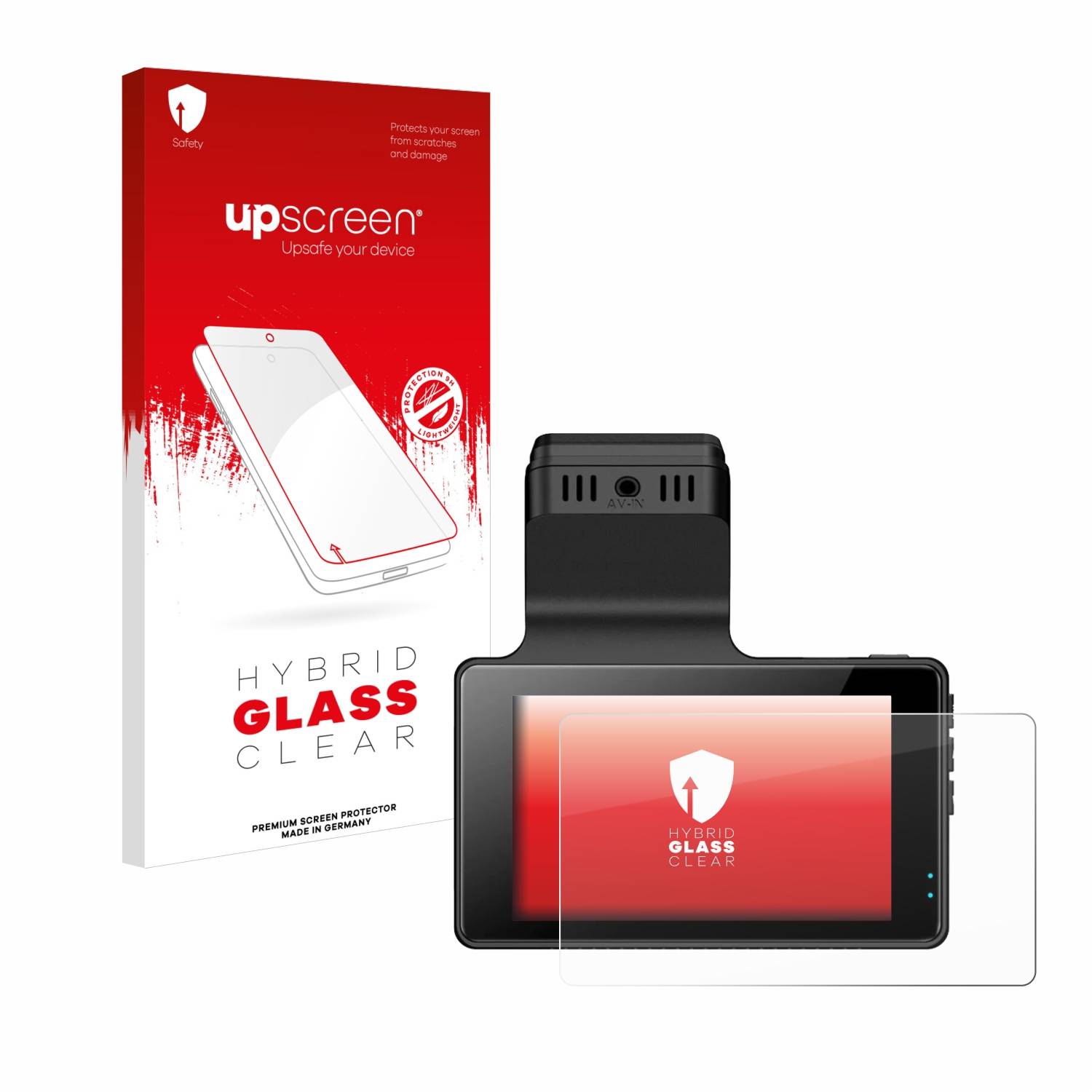 upscreen Hybrid Glas Panzer-Folie für Azdome M63 Pro