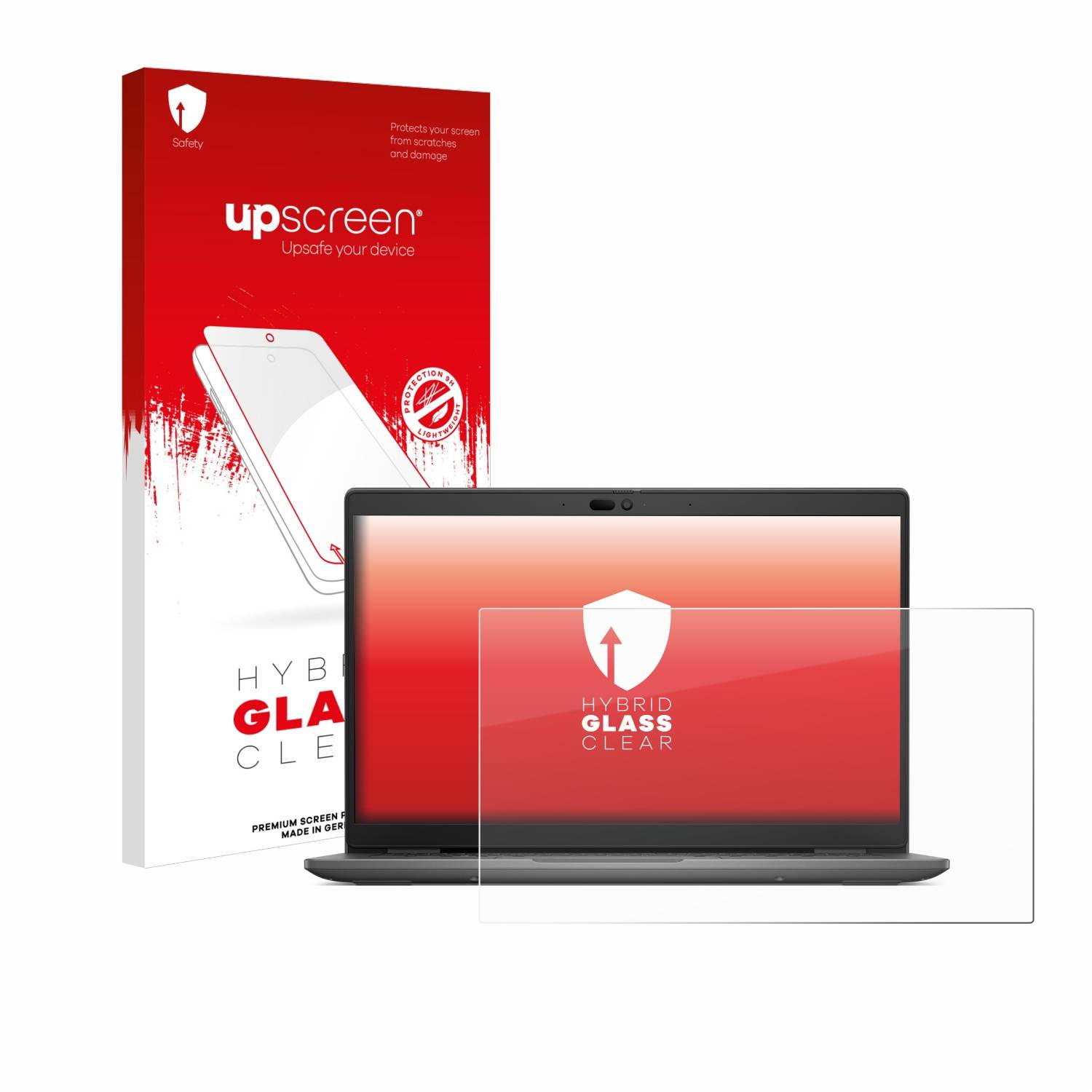 upscreen Hybrid Glas Panzer-Folie für Dell Latitude 3440 Laptop