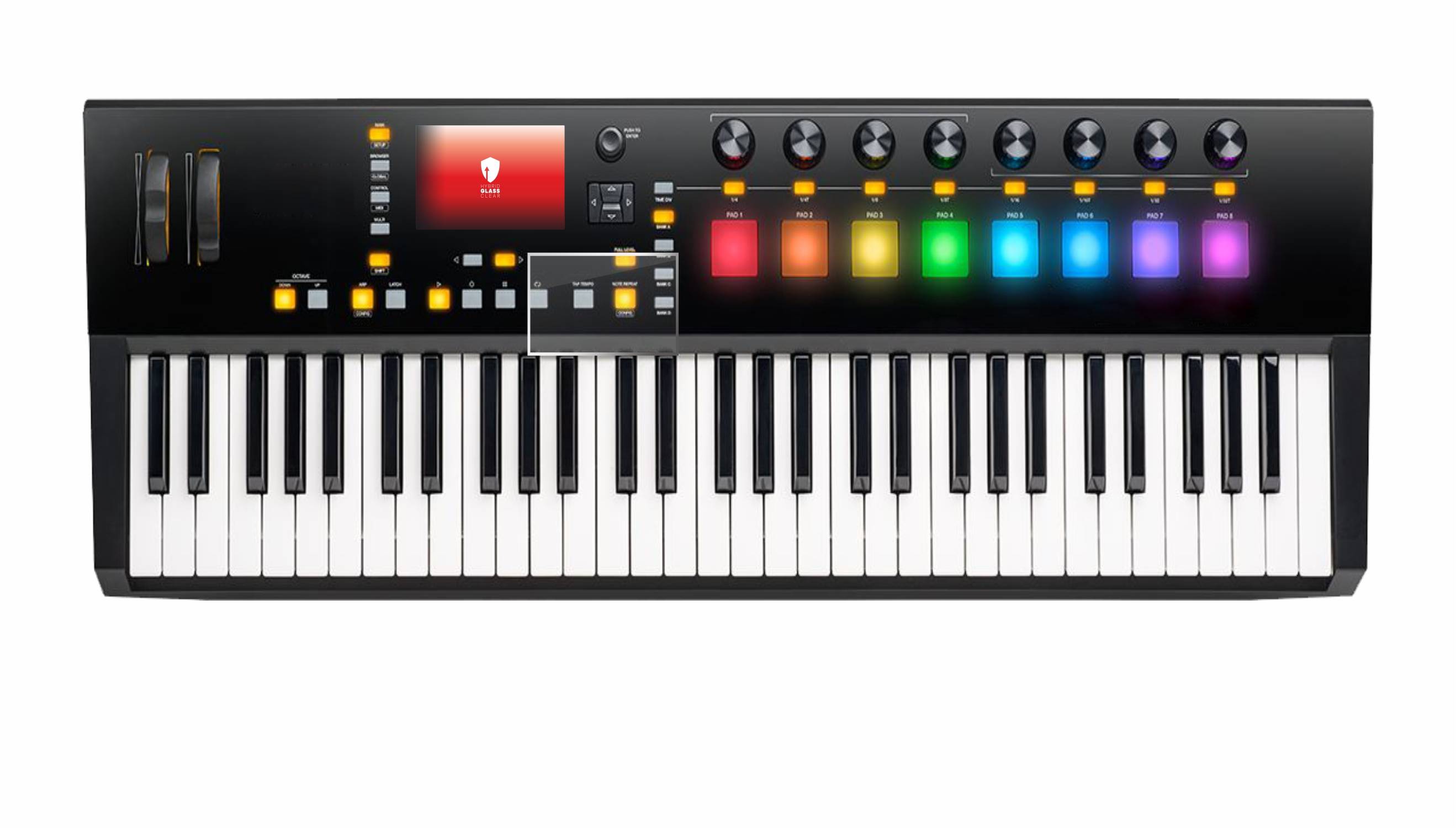 upscreen Hybrid Glas Panzer-Folie für Akai Advance 61