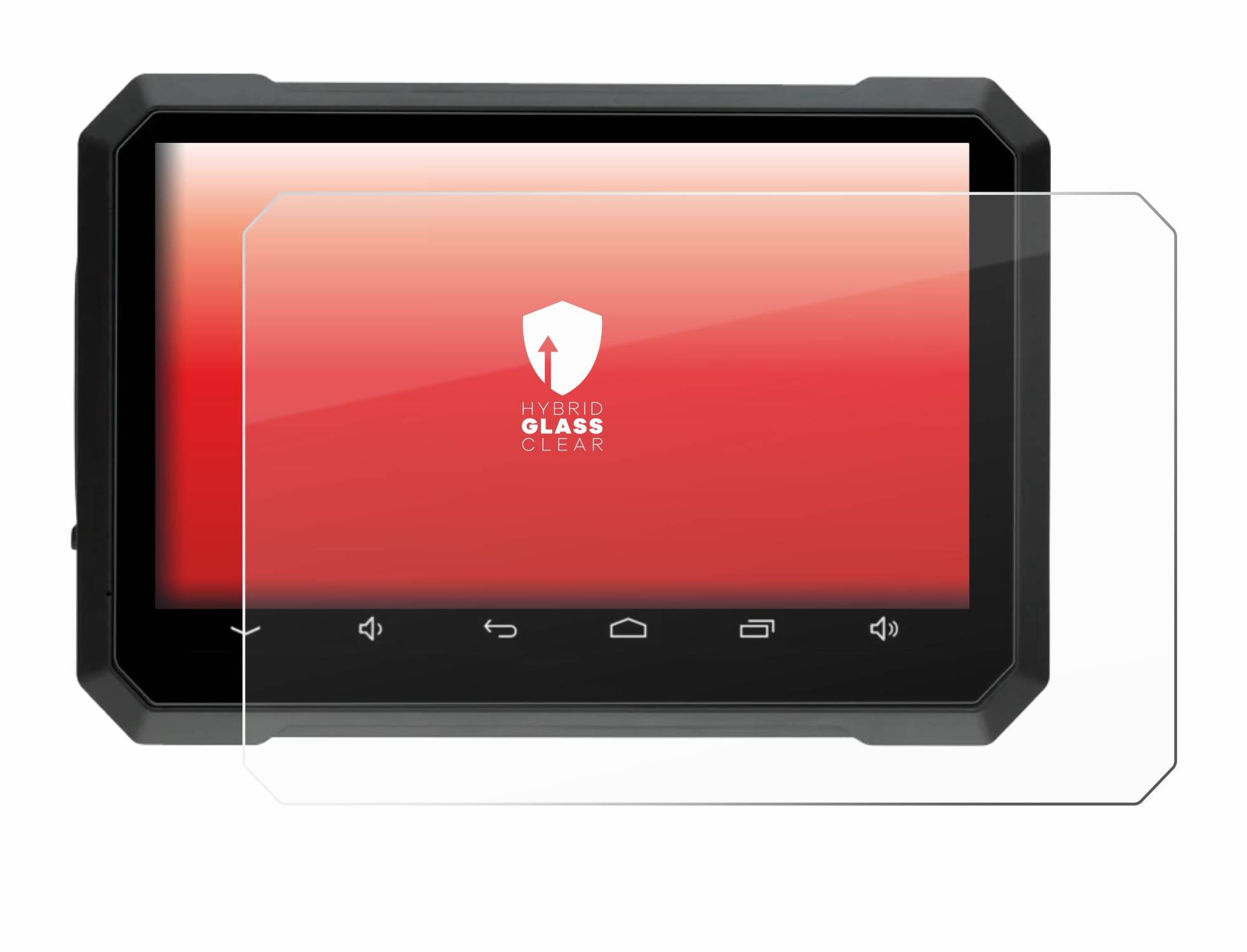upscreen Hybrid Glas Panzer-Folie für Elebest Rider AM700