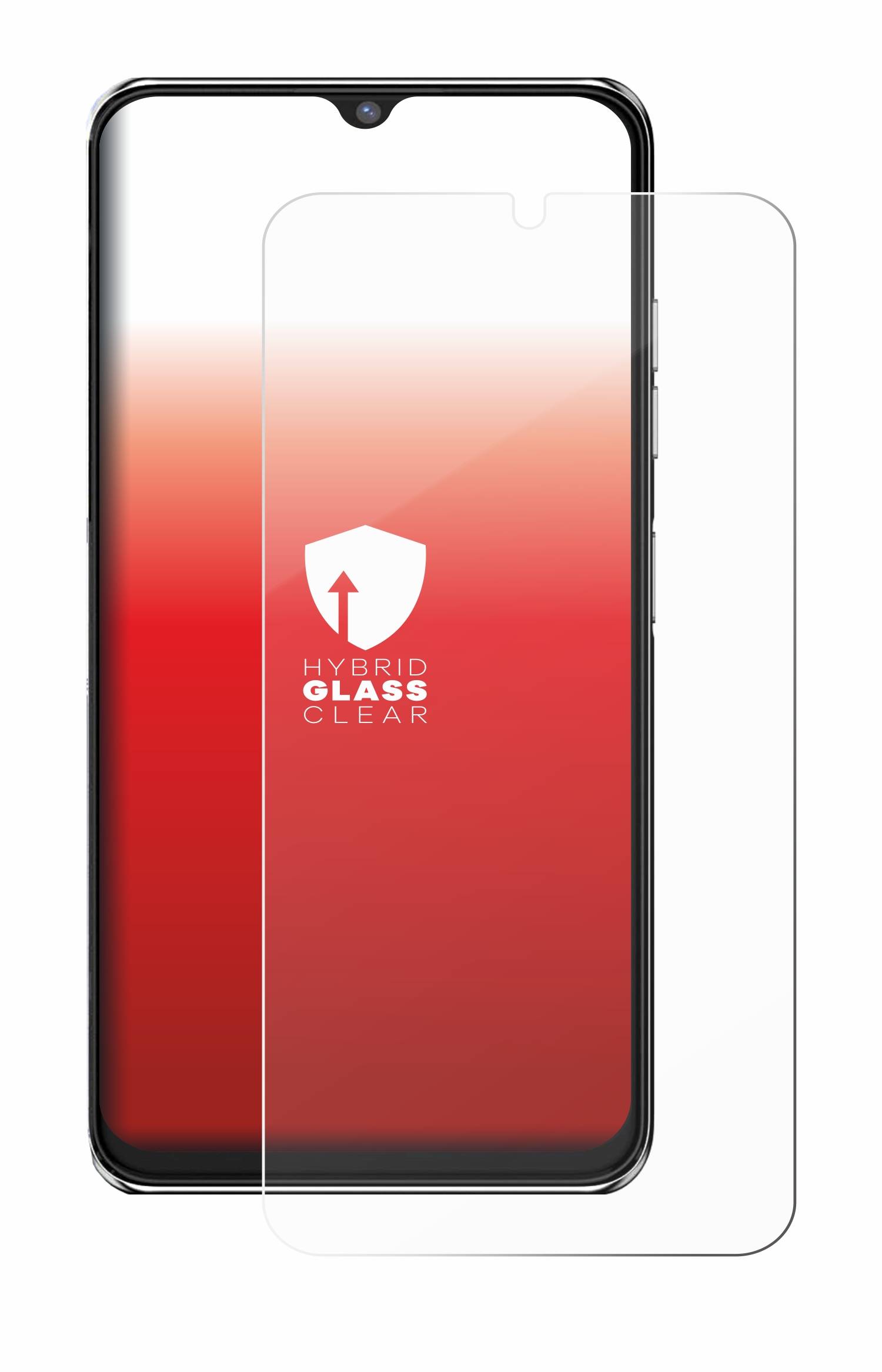 upscreen Hybrid Glas Panzer-Folie für Oukitel C37
