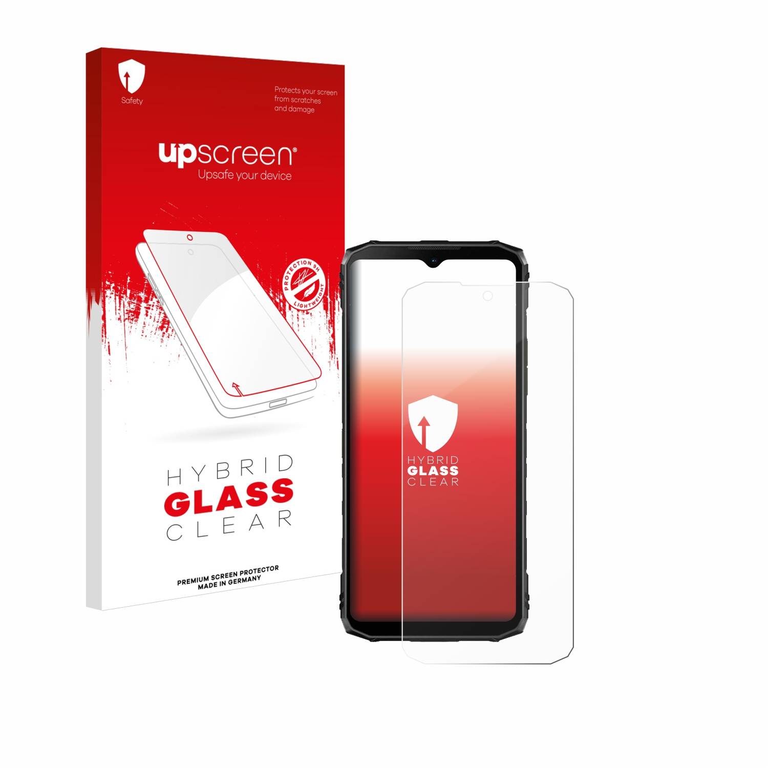 upscreen Hybrid Glas Panzer-Folie für Doogee Blade 10 Ultra
