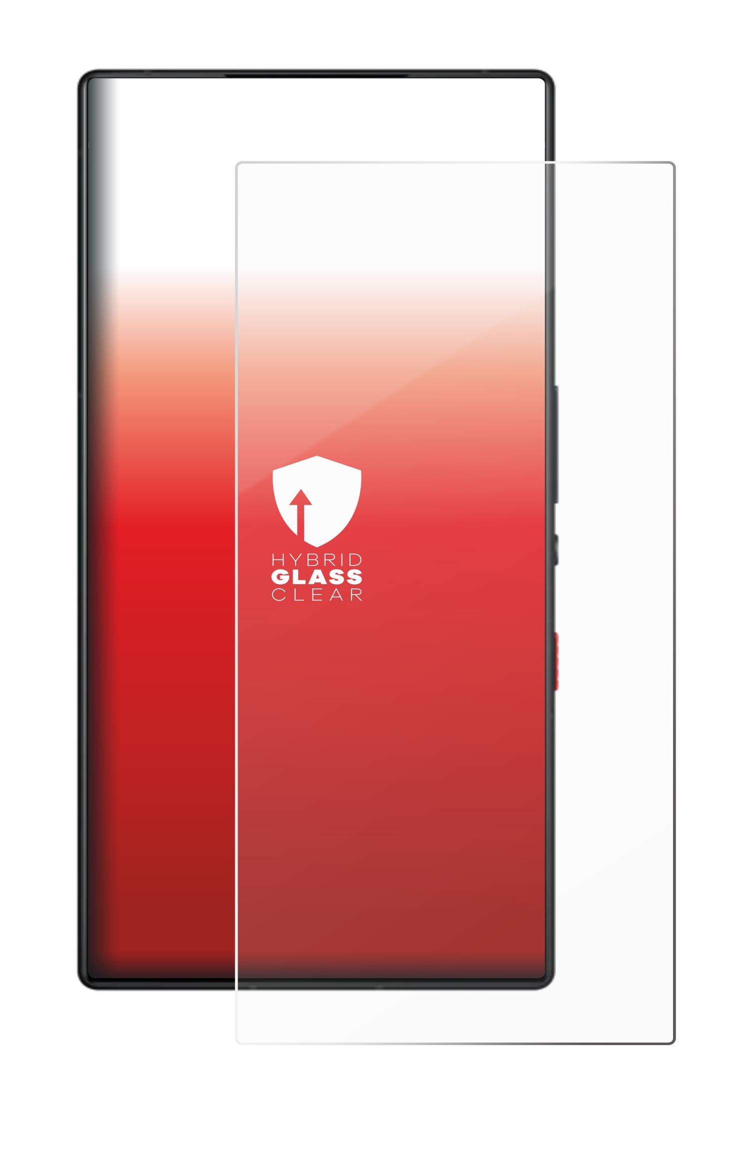 upscreen Hybrid Glas Panzer-Folie für ZTE Nubia Red Magic 9S Pro