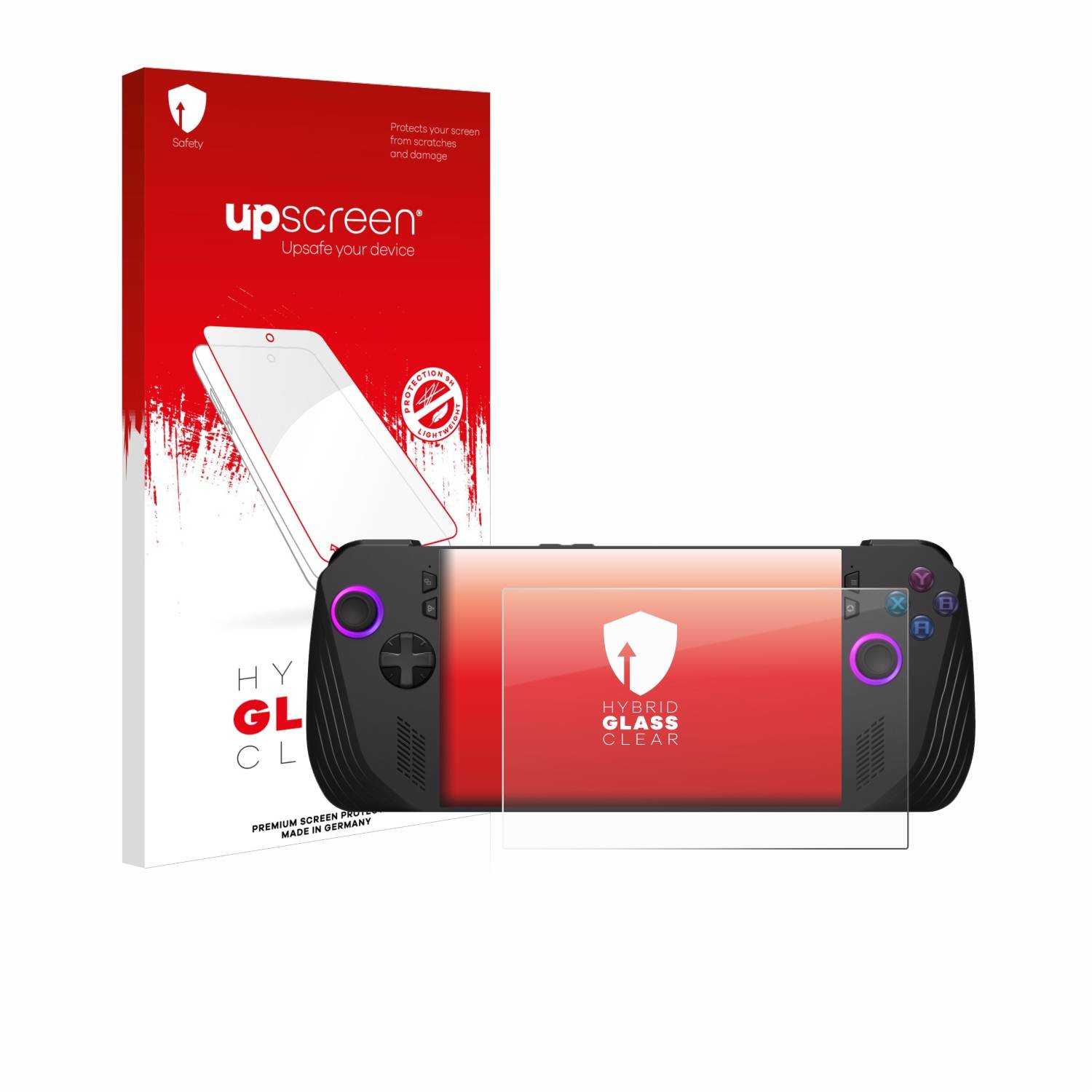 upscreen Hybrid Glas Panzer-Folie für ASUS ROG Ally X (2024)