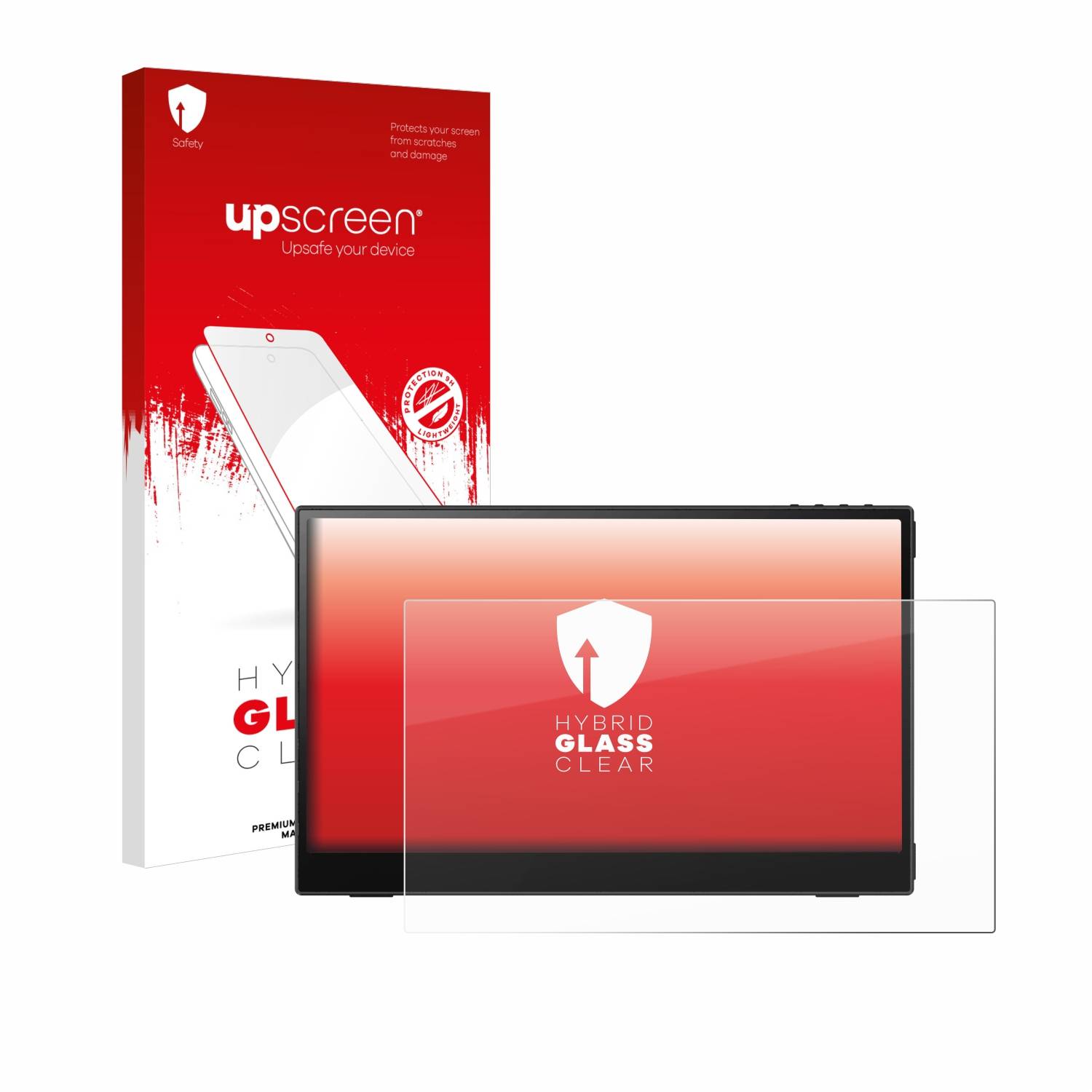 upscreen Hybrid Glas Panzer-Folie für AOC 16T3EA