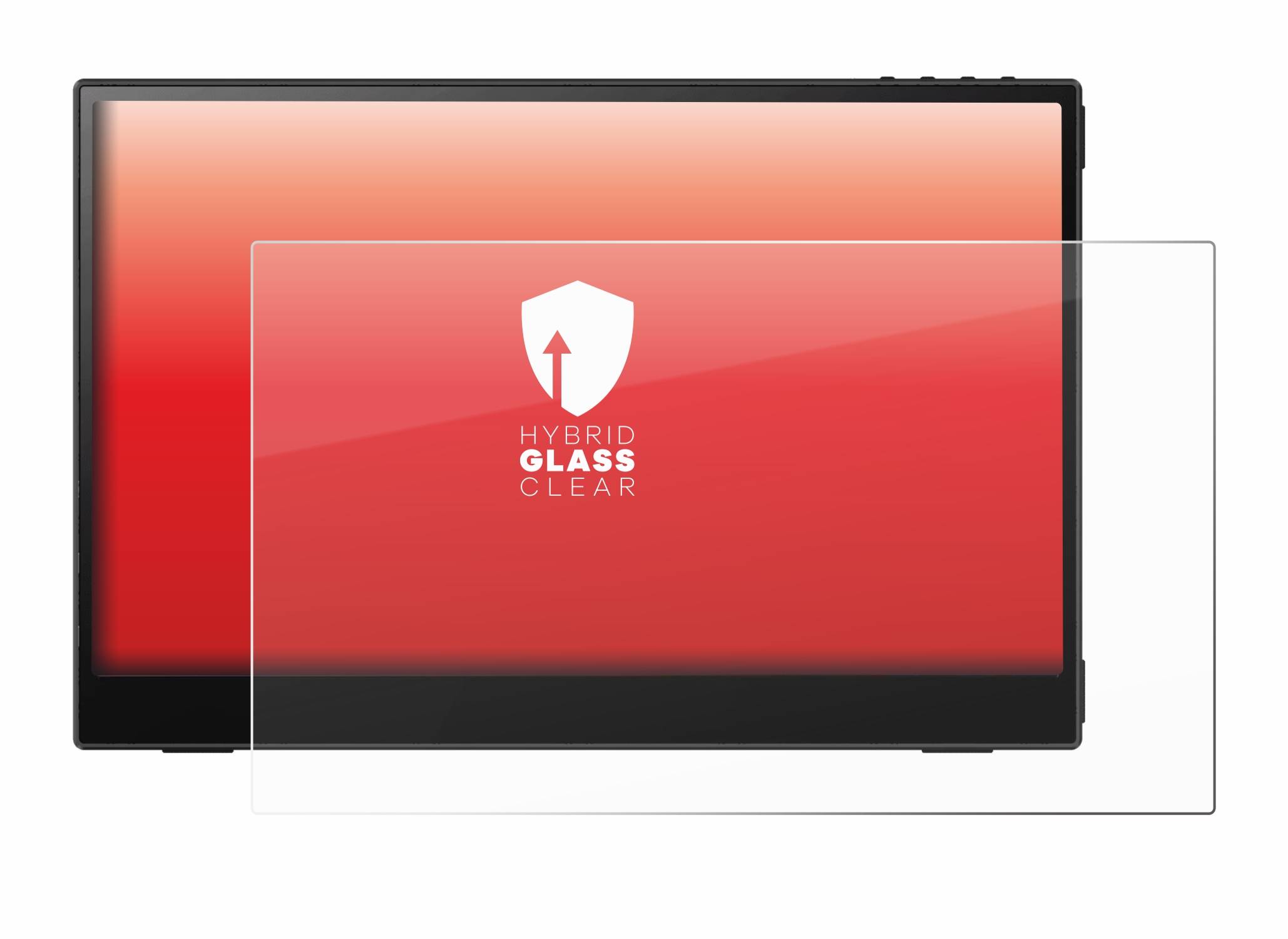 upscreen Hybrid Glas Panzer-Folie für AOC 16T3EA