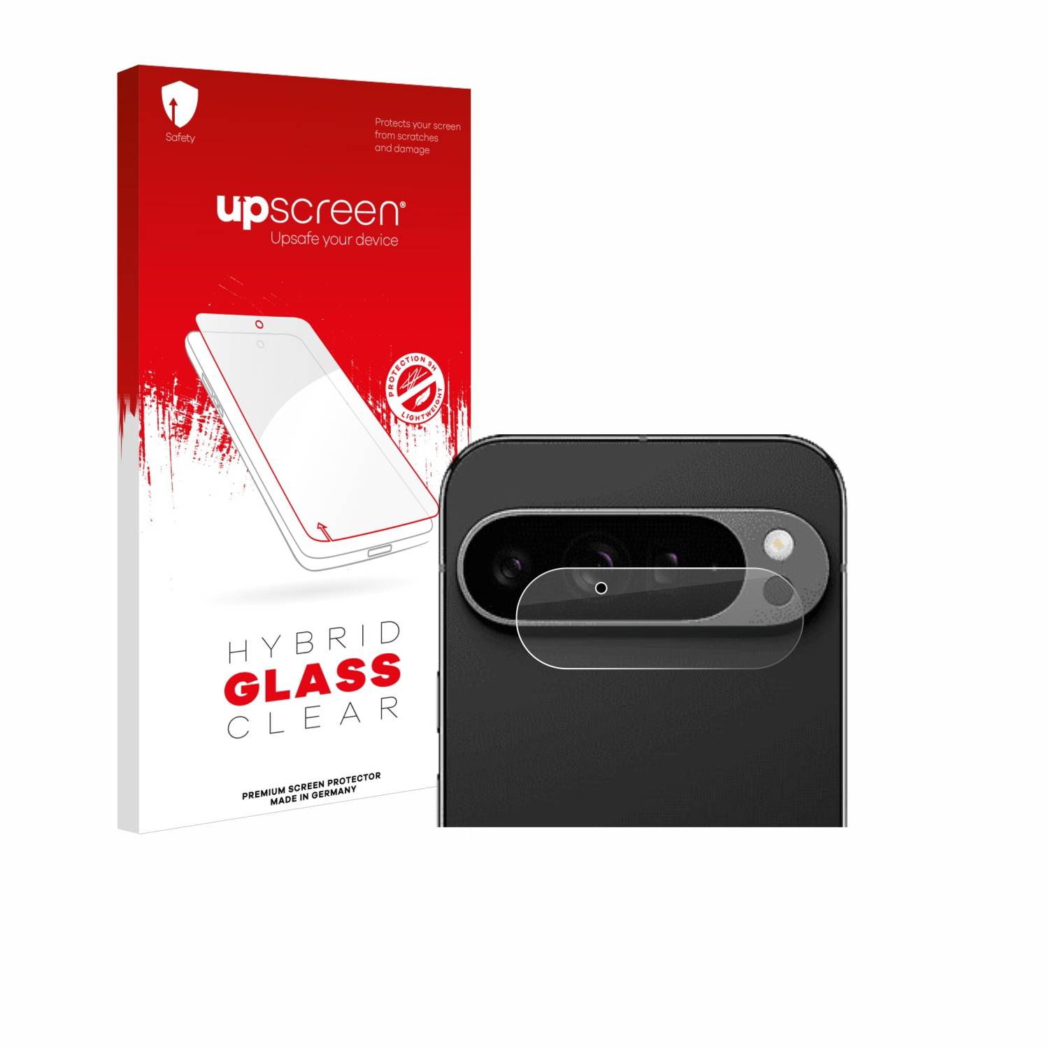 upscreen Hybrid Glas Panzer-Folie für Google Pixel 9 Pro XL (NUR Kameraschutz)