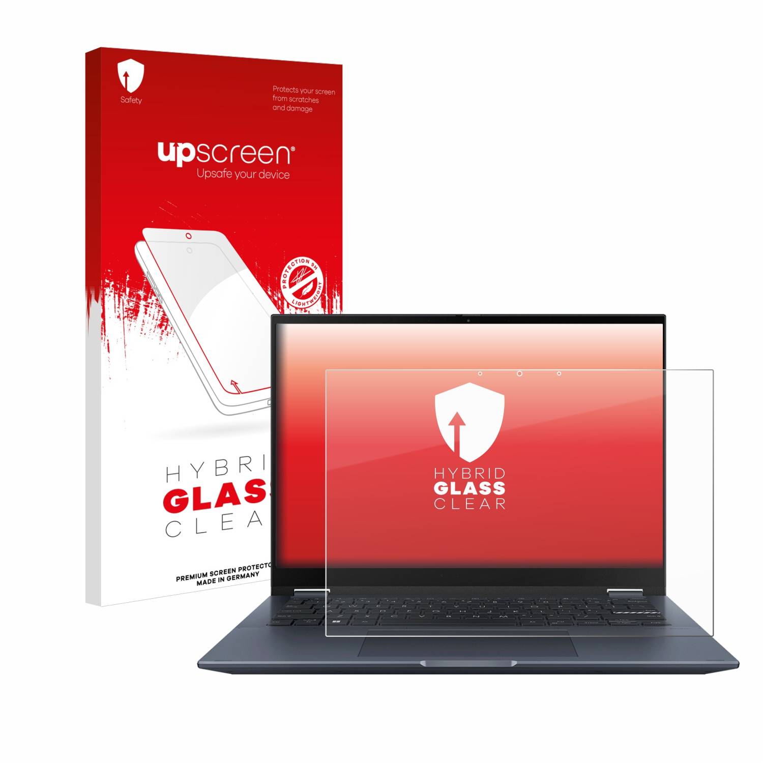 upscreen Hybrid Glas Panzer-Folie für ASUS Vivobook S 14 Flip TN3402