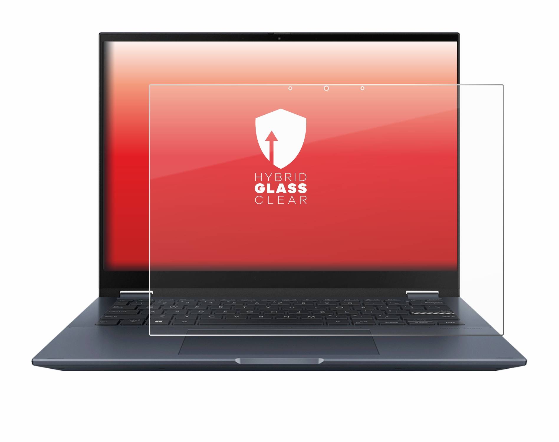 upscreen Hybrid Glas Panzer-Folie für ASUS Vivobook S 14 Flip TN3402