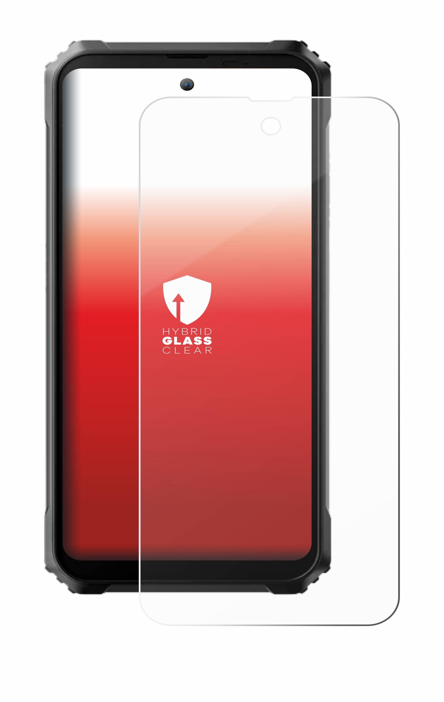 upscreen Hybrid Glas Panzer-Folie für Blackview BL9000 Pro