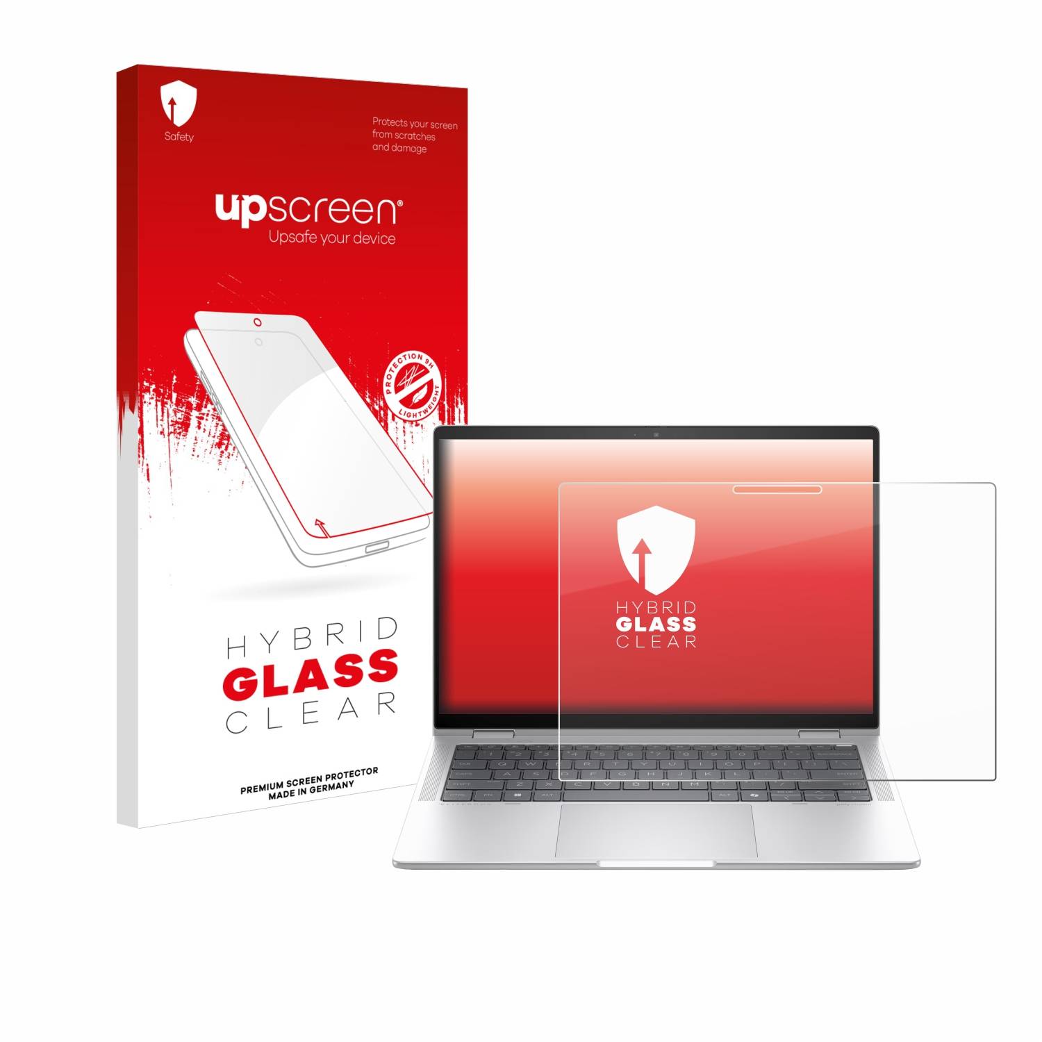 upscreen Hybrid Glas Panzer-Folie für HP EliteBook x360 1040 14 G11 2-in-1