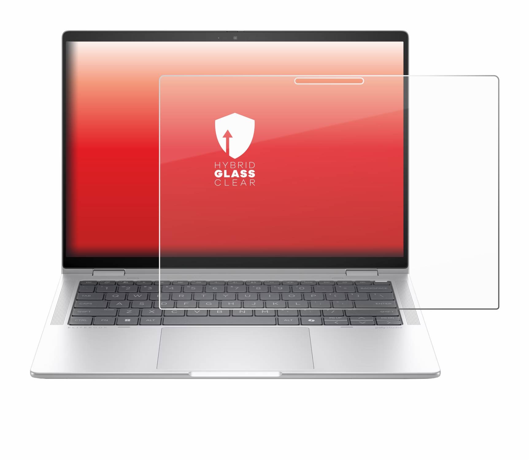 upscreen Hybrid Glas Panzer-Folie für HP EliteBook x360 1040 14 G11 2-in-1