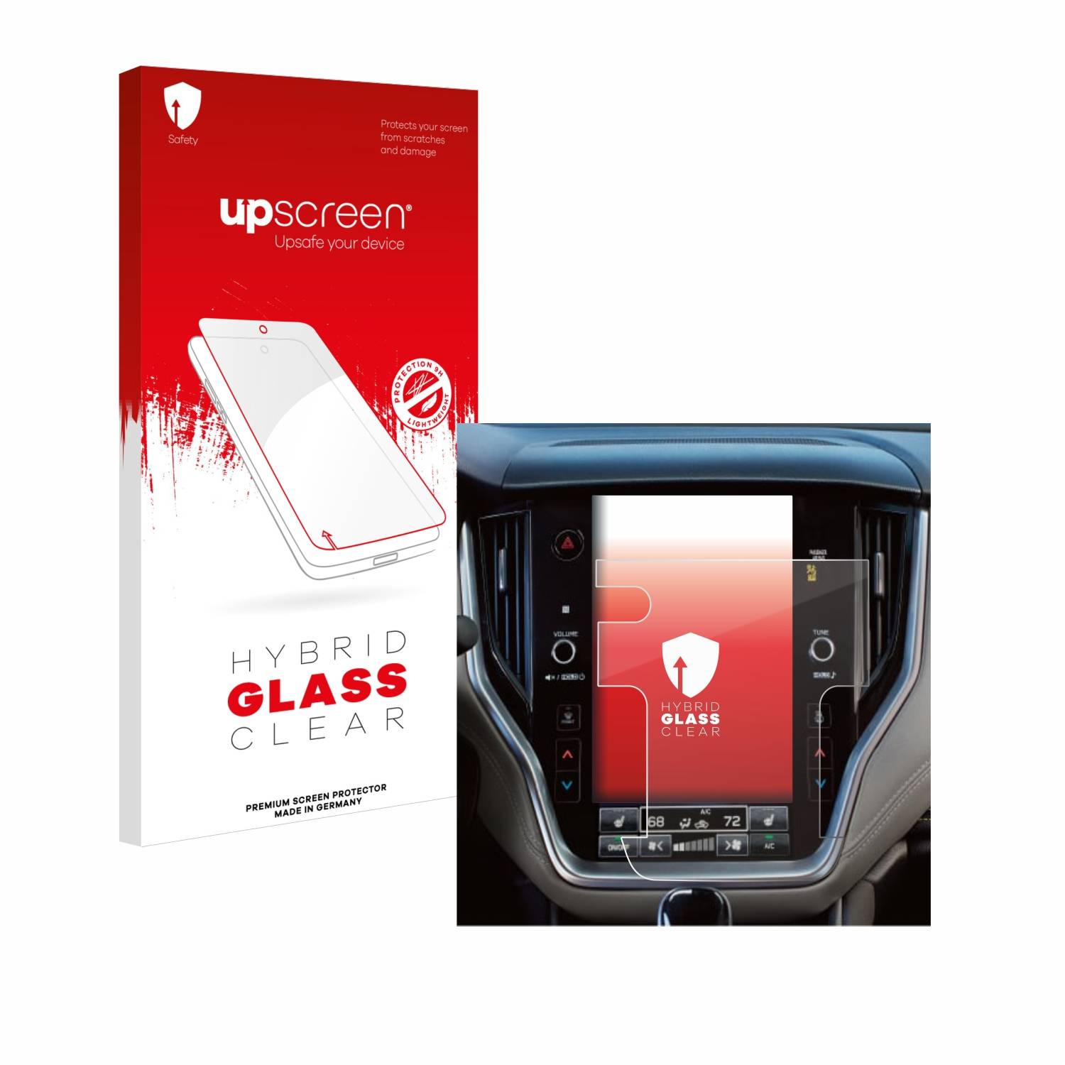 upscreen Hybrid Glas Panzer-Folie für Subaru Outback 2023 11,9