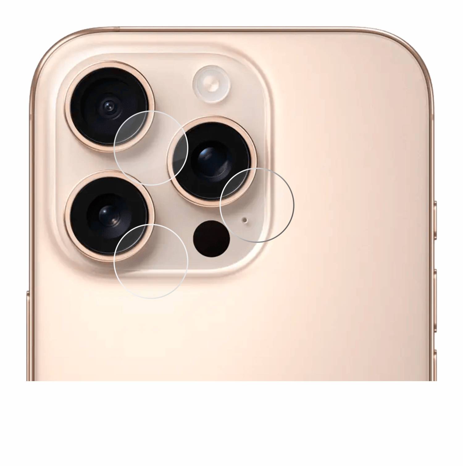 upscreen Hybrid Glas Panzer-Folie für Apple iPhone 16 Pro (NUR Kameraschutz)