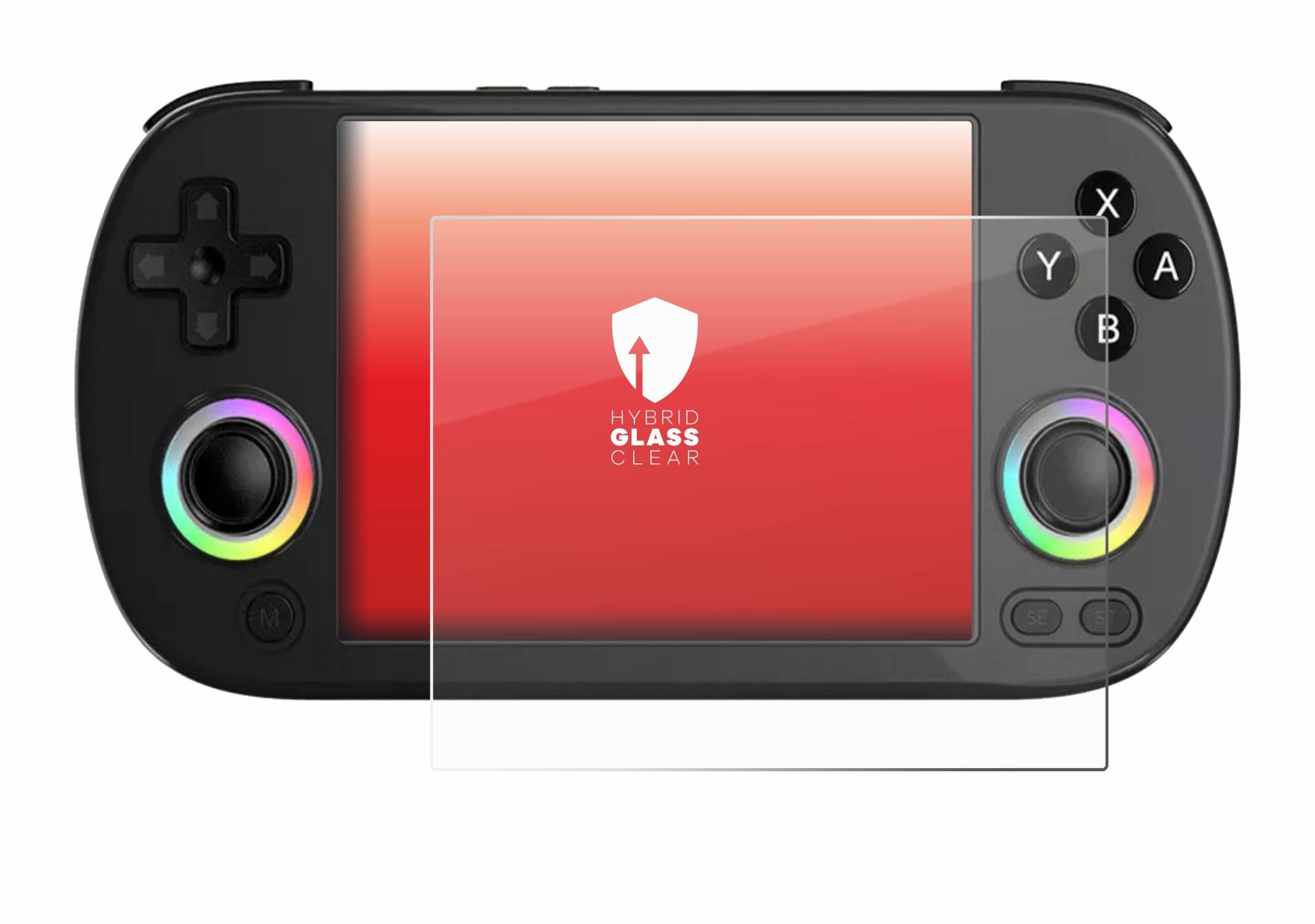 upscreen Hybrid Glas Panzer-Folie für Anbernic RG40XX H