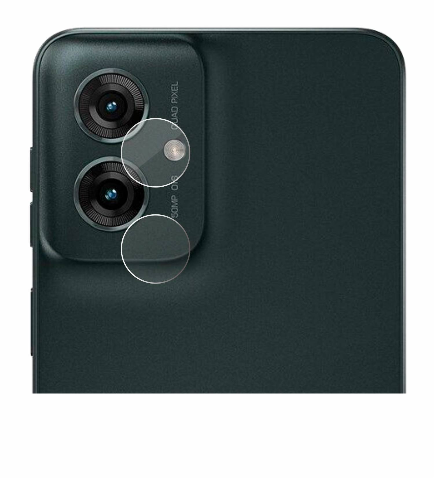 upscreen Hybrid Glas Panzer-Folie für Motorola Moto G55 (NUR Kameraschutz)