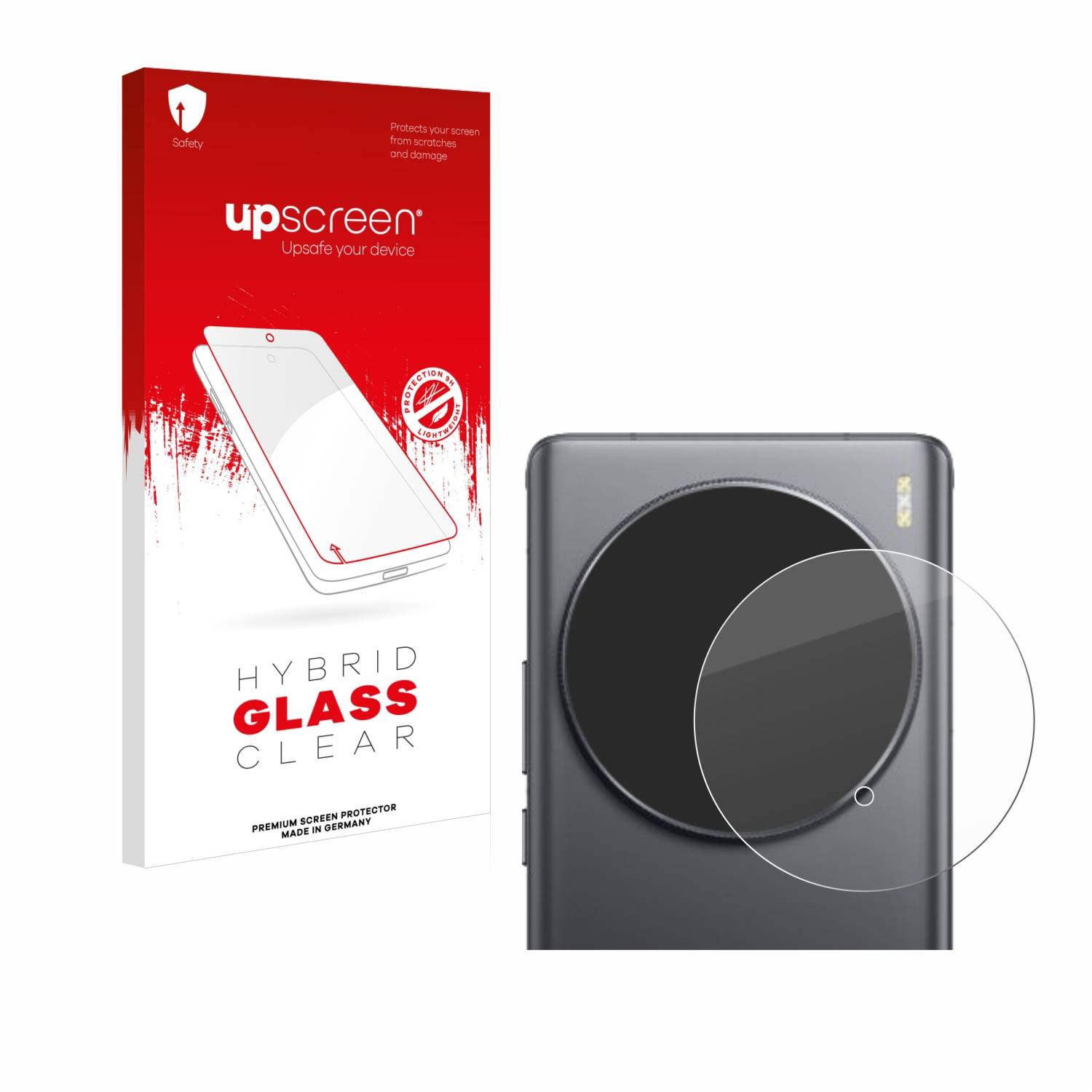 upscreen Hybrid Glas Panzer-Folie für Vivo X100 Ultra (NUR Kameraschutz)