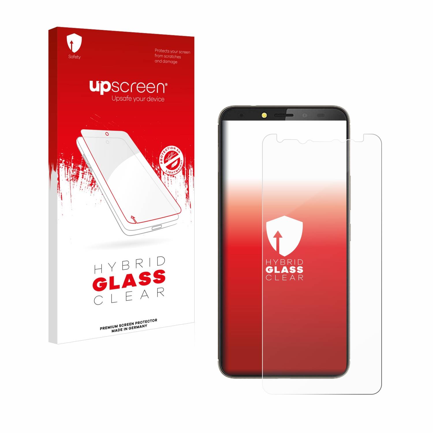 upscreen Hybrid Glas Panzer-Folie für Tecno Pouvoir 2