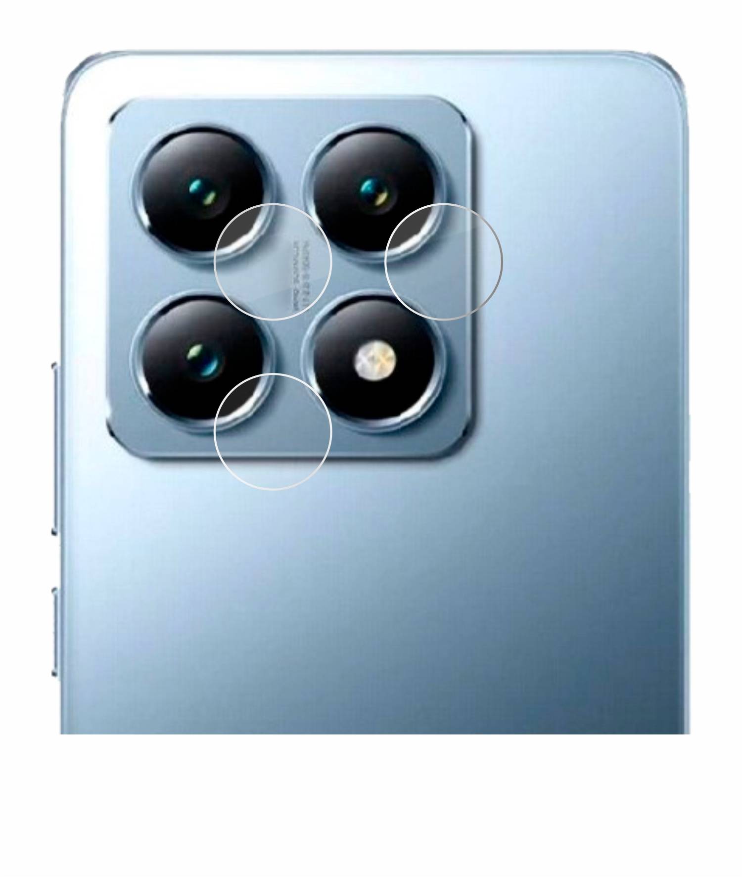 upscreen Hybrid Glas Panzer-Folie für Xiaomi 14T Pro (NUR Kameraschutz)