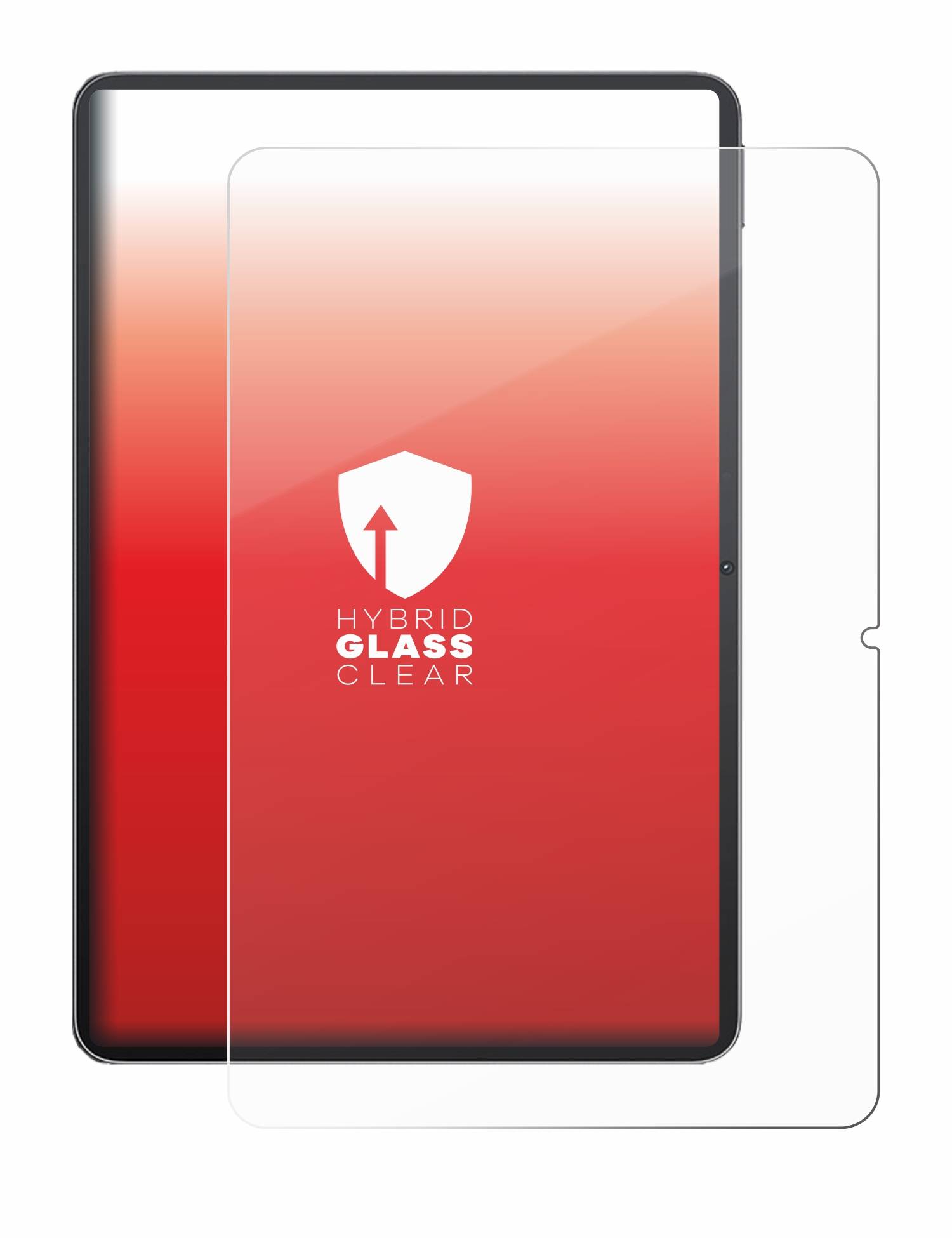 upscreen Hybrid Glas Panzer-Folie für Nubia Red Magic gaming tablet pro