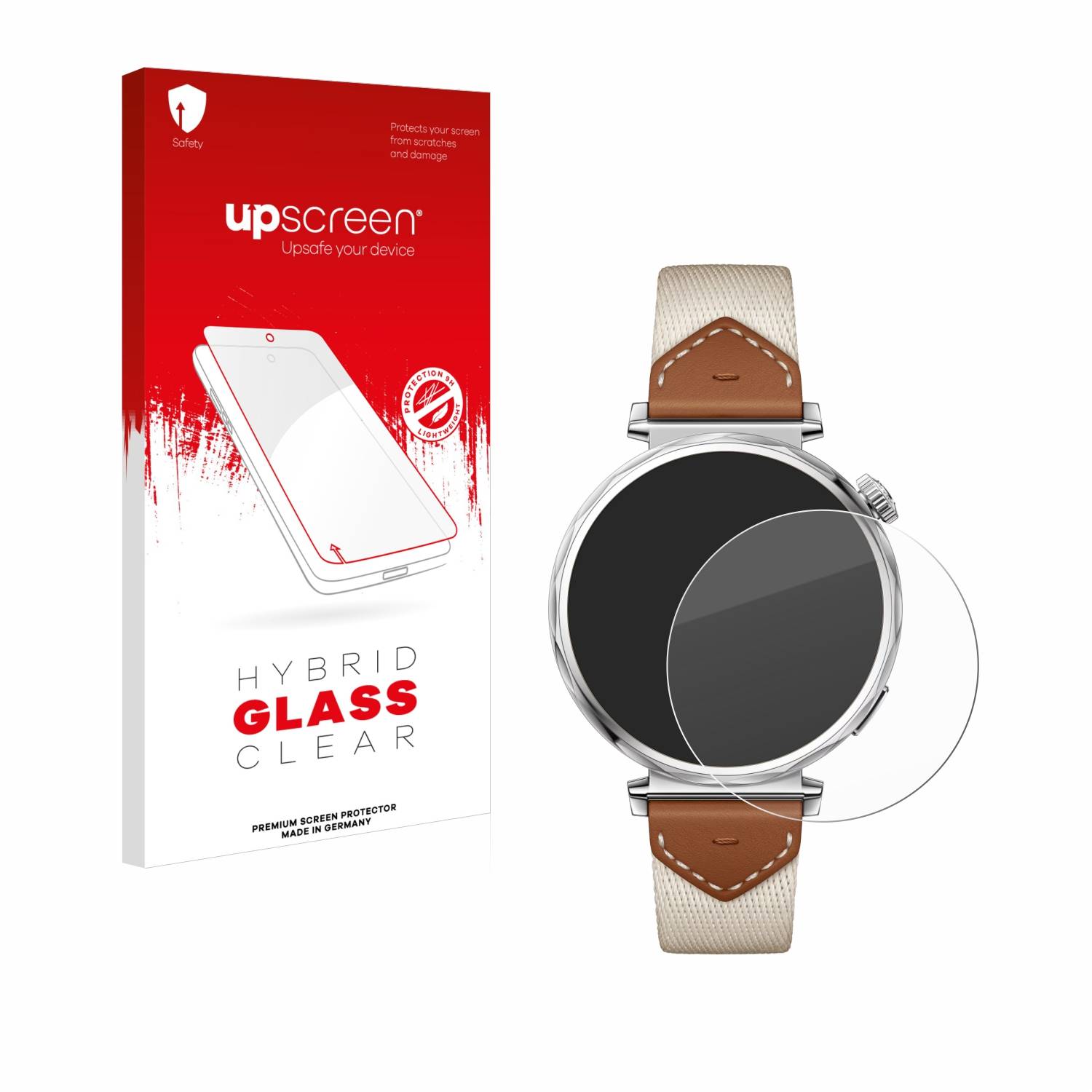 upscreen Hybrid Glas Panzer-Folie für Huawei Watch GT 5 (41 mm)