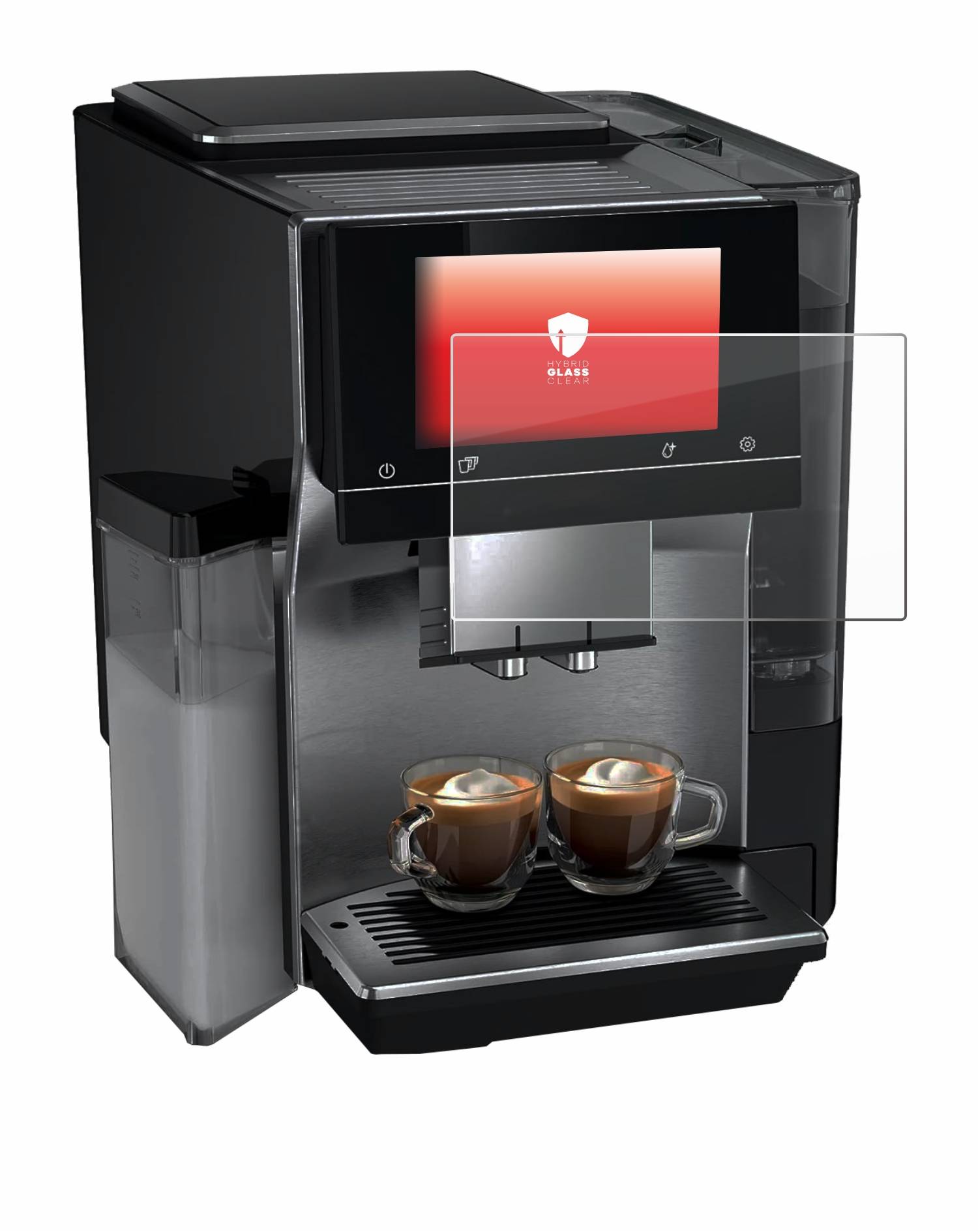 upscreen Hybrid Glas Panzer-Folie für Siemens EQ700