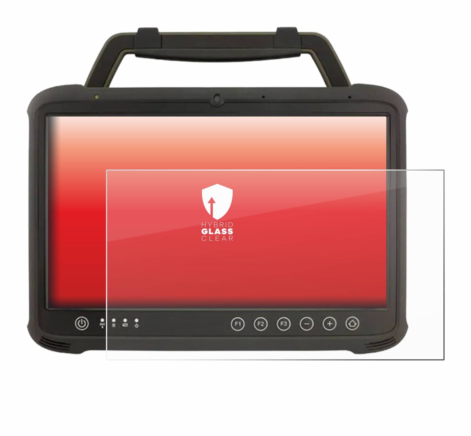 upscreen Hybrid Glas Panzer-Folie für Winmate M133WK