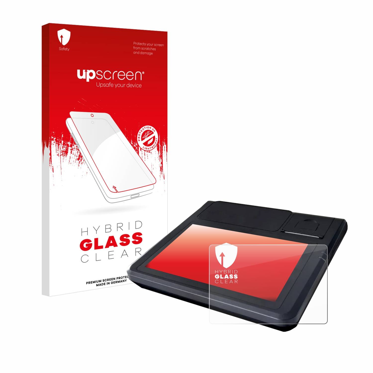 upscreen Hybrid Glas Panzer-Folie für Techfive ECR 100
