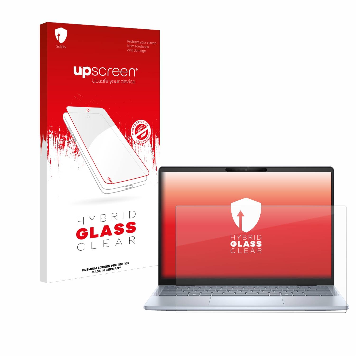 upscreen Hybrid Glas Panzer-Folie für Dell Inspiron 14 Plus 7441 Laptop