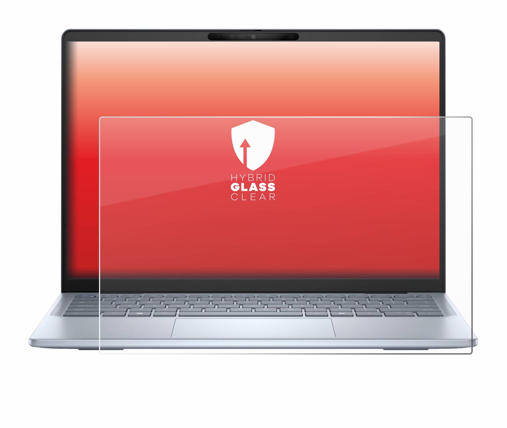 upscreen Hybrid Glas Panzer-Folie für Dell Inspiron 14 Plus 7441 Laptop