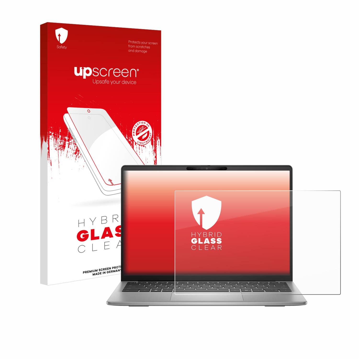 upscreen Hybrid Glas Panzer-Folie für Dell Inspiron 14 5441 Laptop