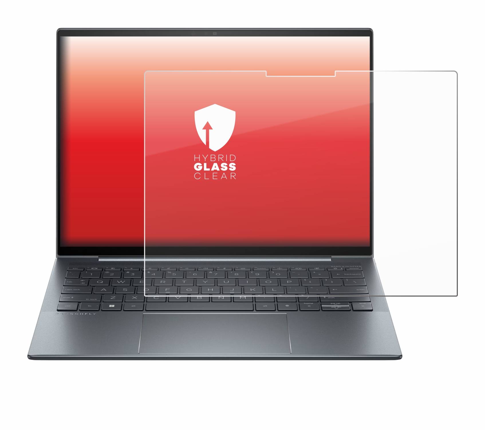 upscreen Hybrid Glas Panzer-Folie für HP Dragonfly 13.5 G4 Touch