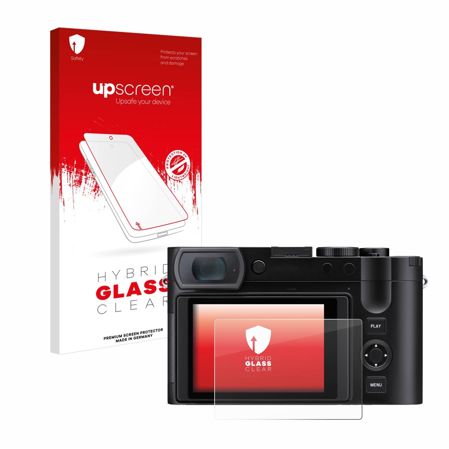 upscreen Hybrid Glas Panzer-Folie für Leica Q3 43