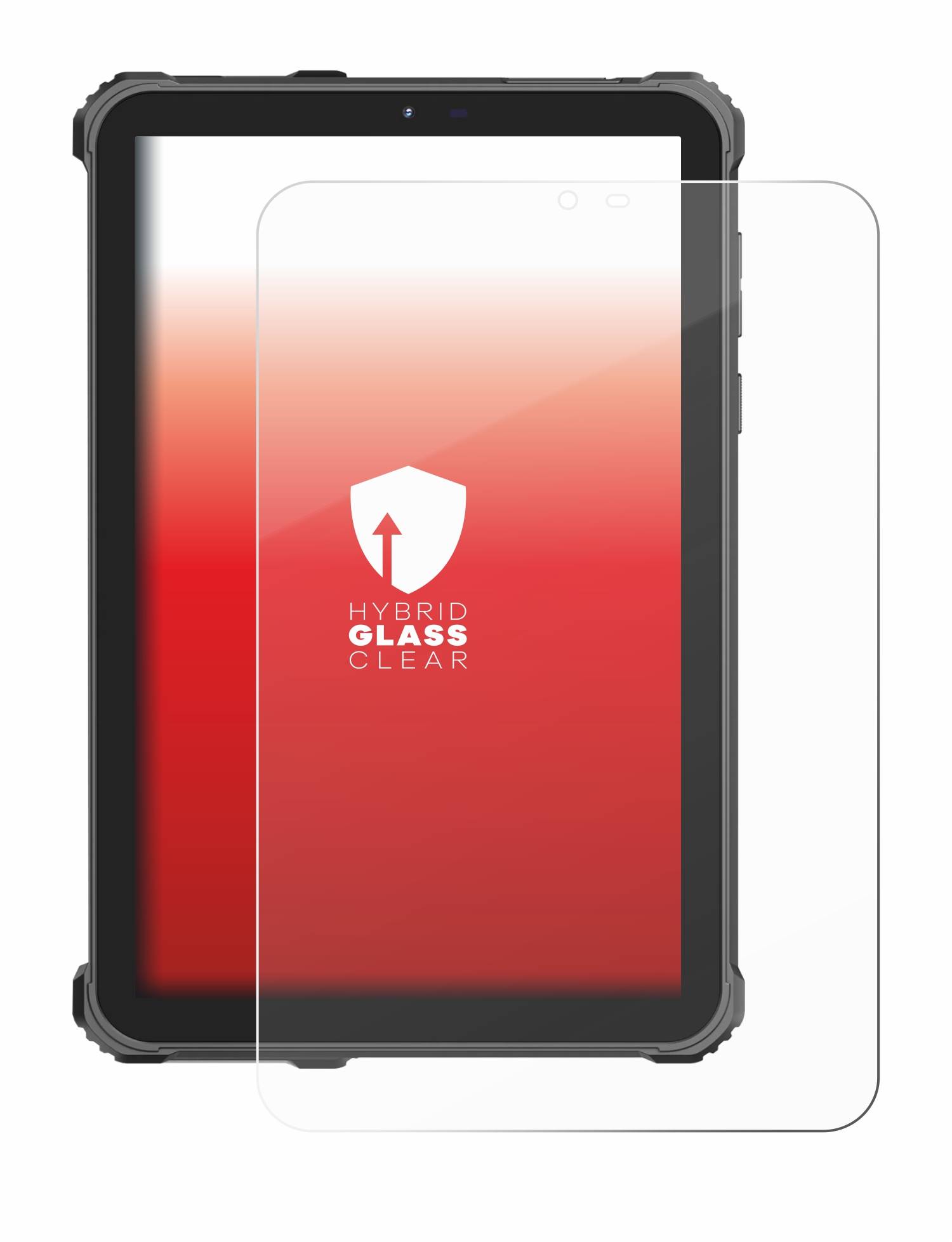 upscreen Hybrid Glas Panzer-Folie für Oukitel RT3 Pro