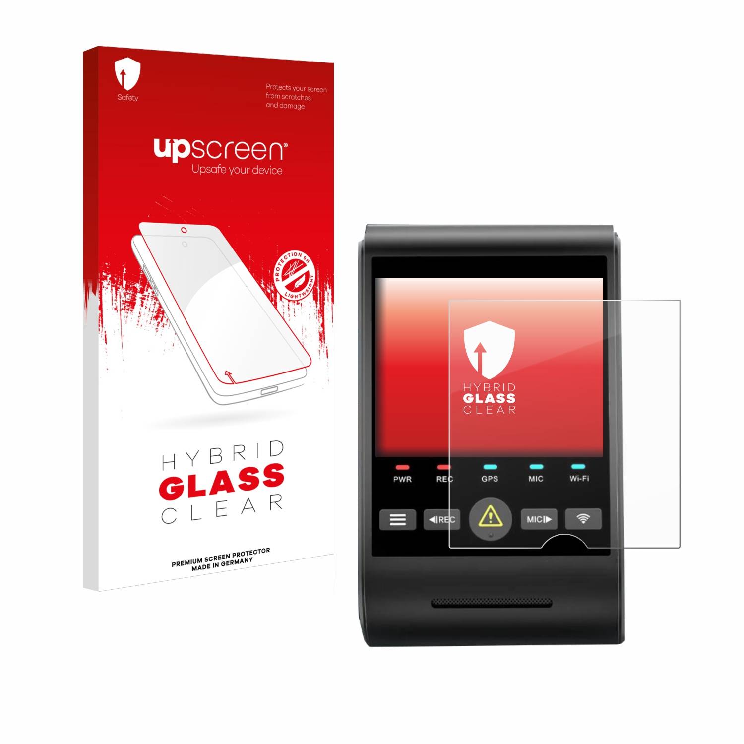 upscreen Hybrid Glas Panzer-Folie für VIOFO A229 PRO