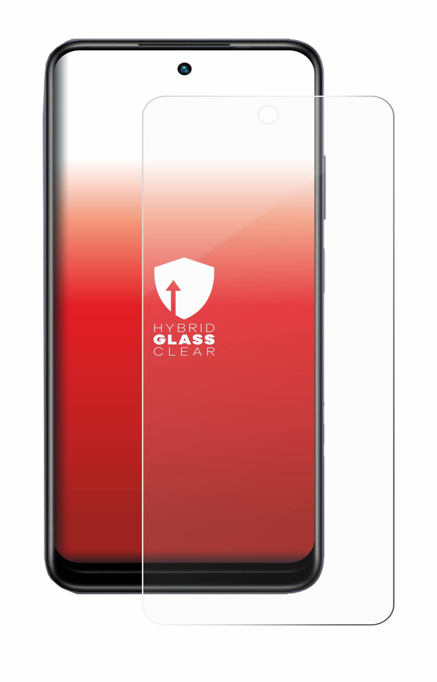 upscreen Hybrid Glas Panzer-Folie für Infinix Hot 30 Play NFC