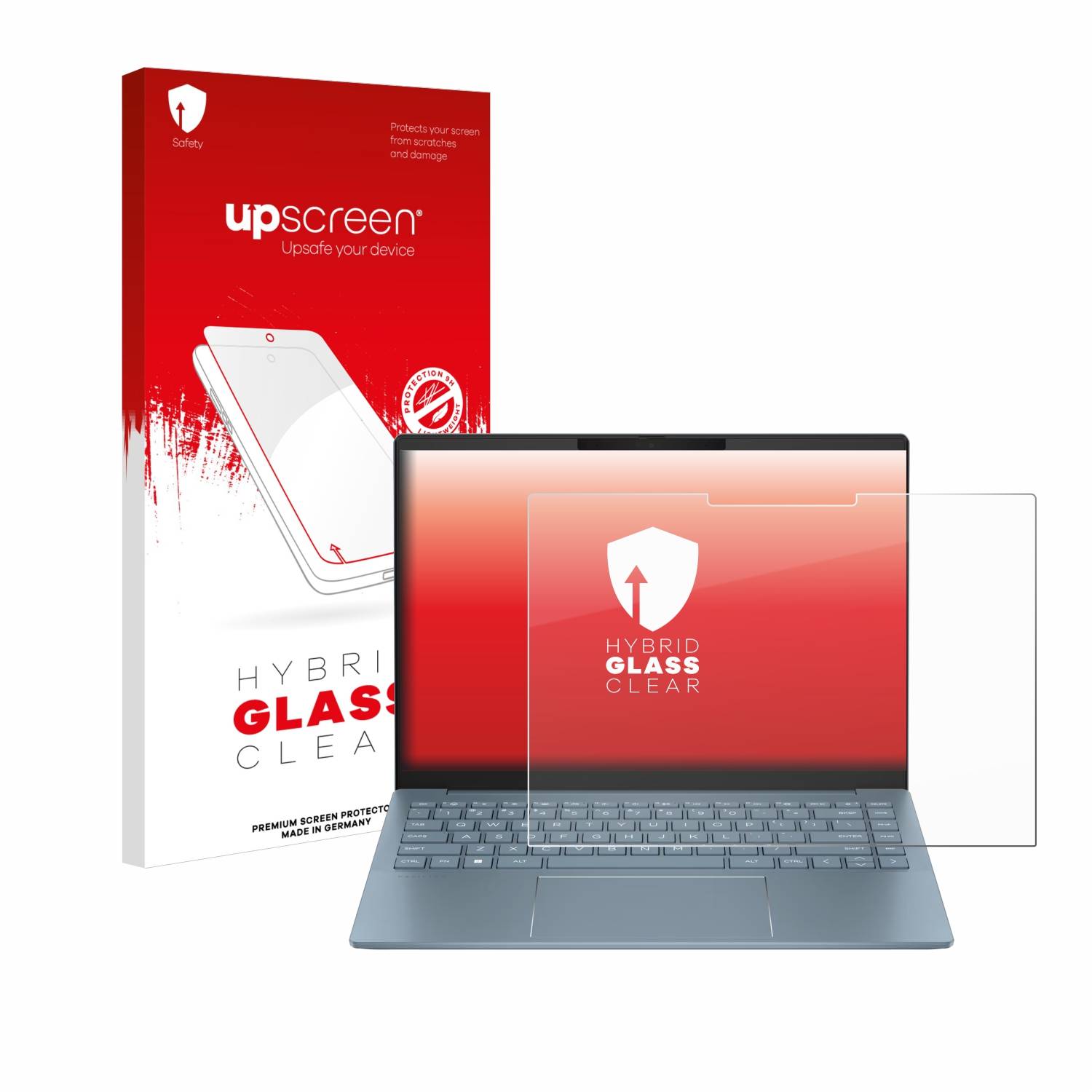 upscreen Hybrid Glas Panzer-Folie für HP Pavilion Plus14-ey