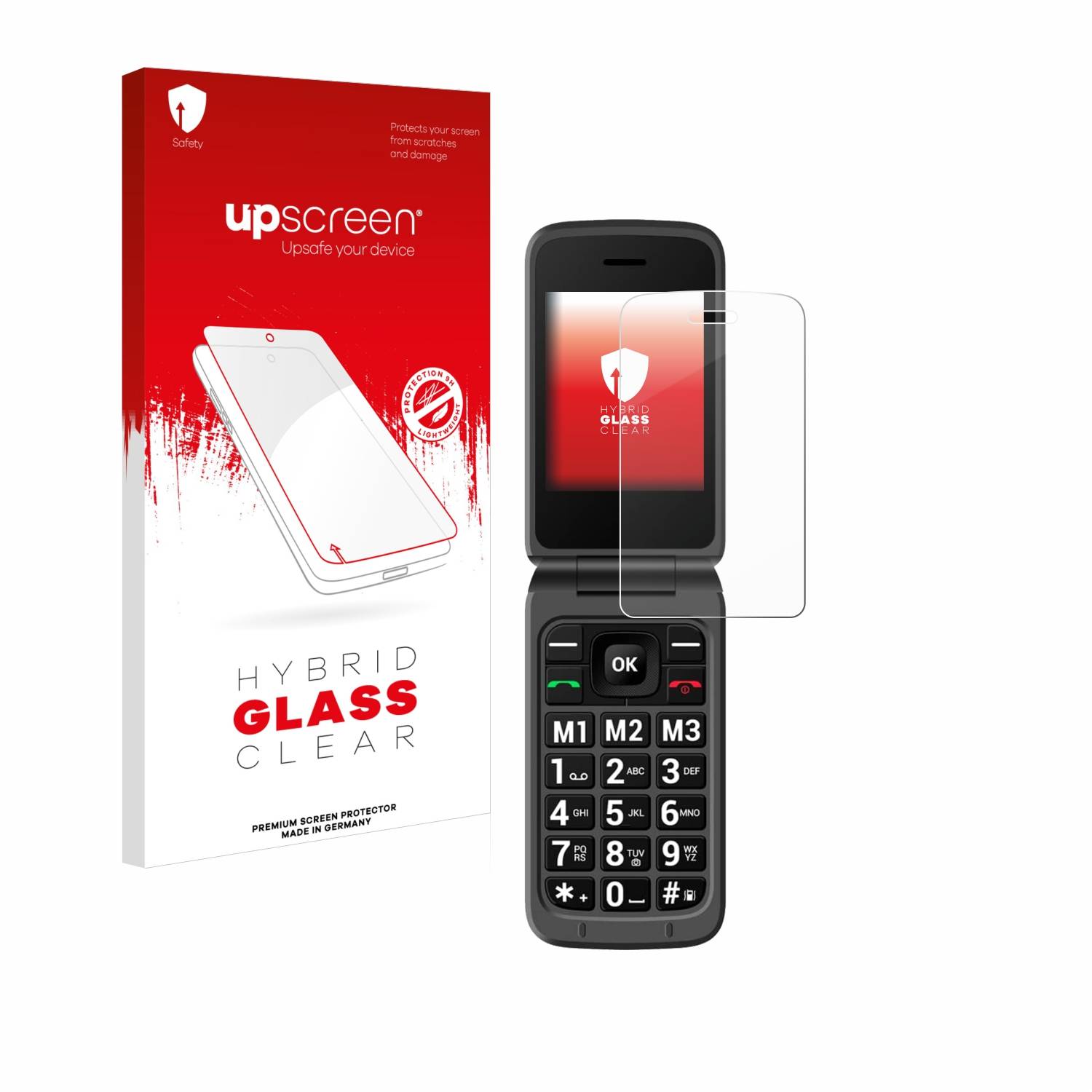 upscreen Hybrid Glas Panzer-Folie für SPC Stella 2