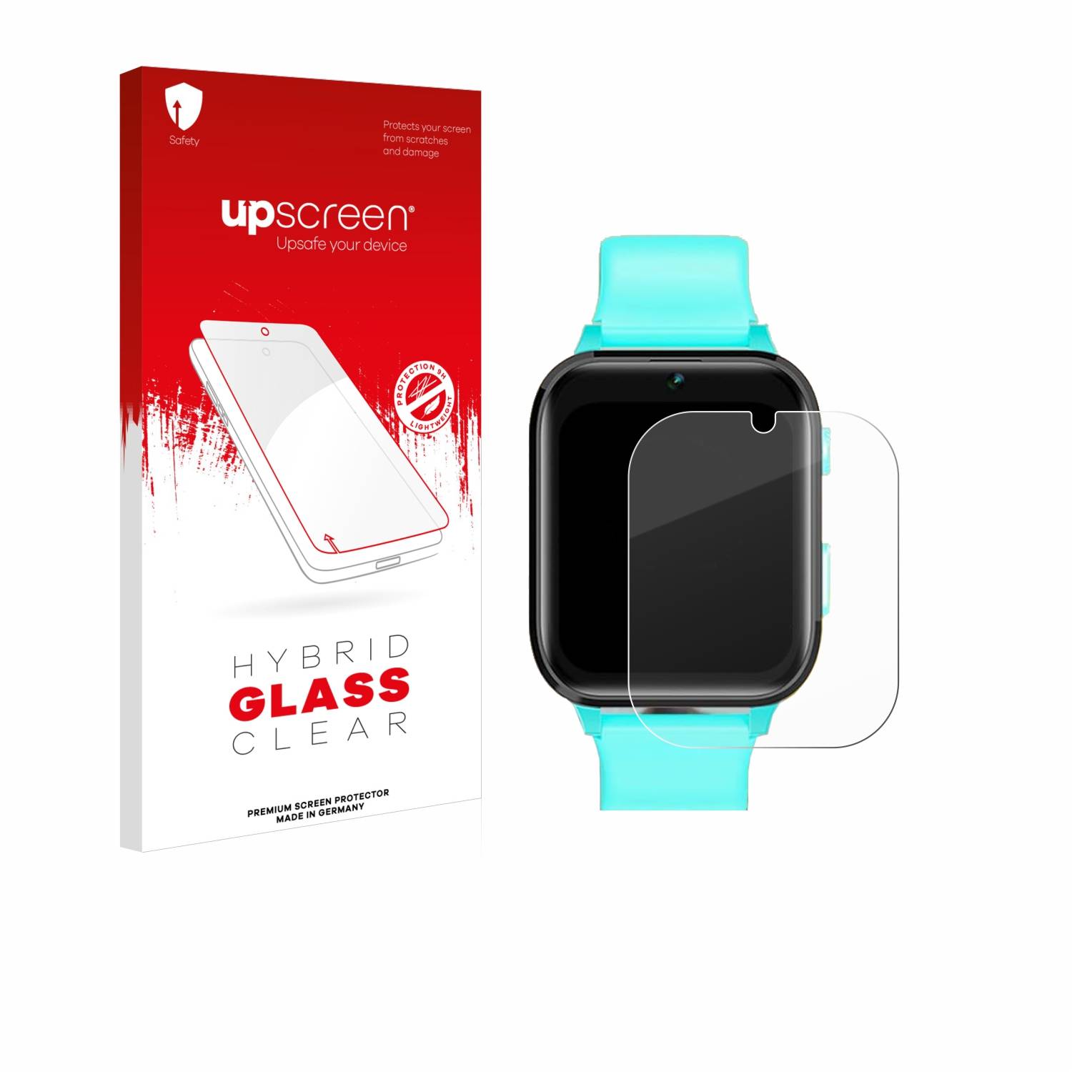 upscreen Hybrid Glas Panzer-Folie für Clleylise Kids Smartwatch 1.7