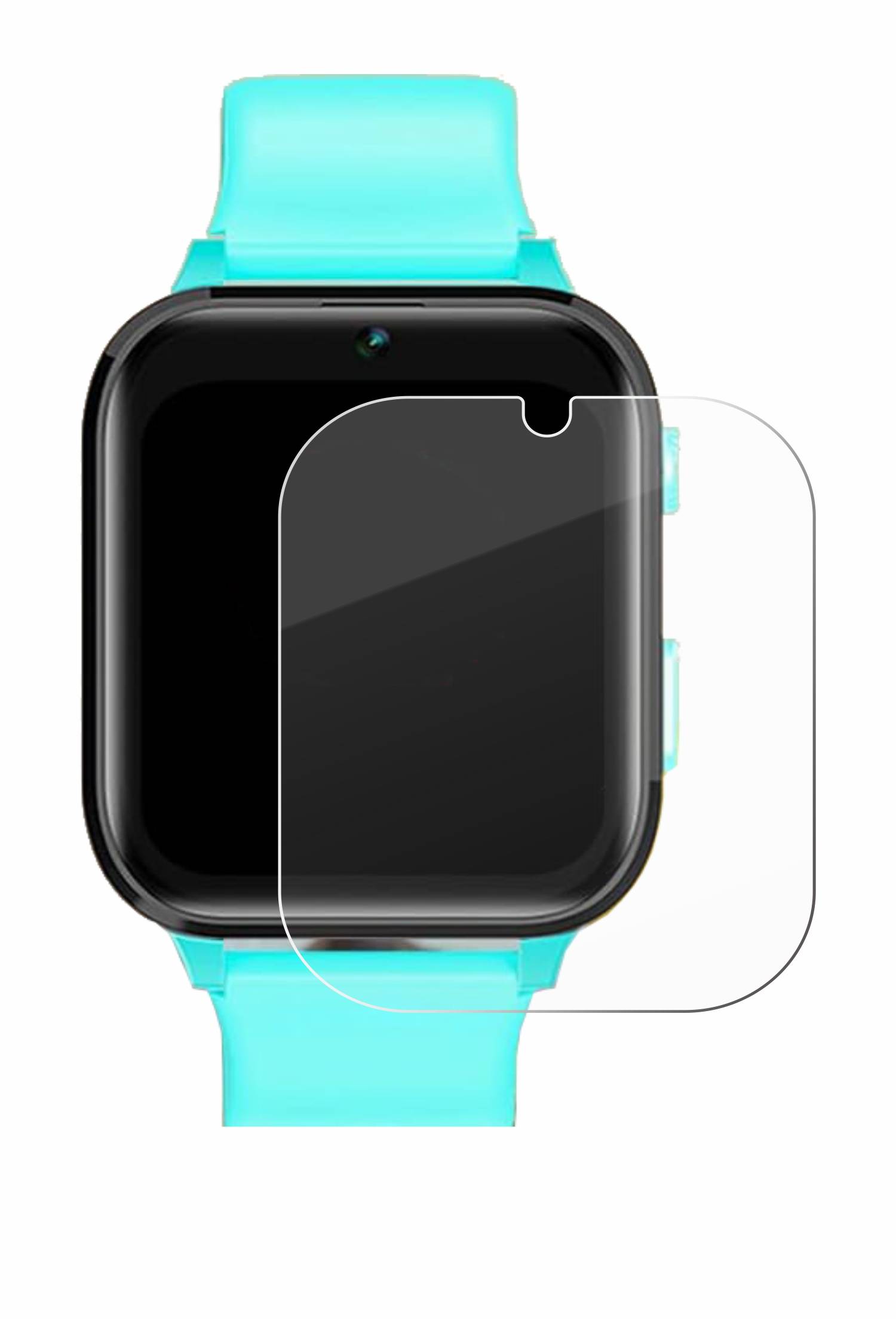 upscreen Hybrid Glas Panzer-Folie für Clleylise Kids Smartwatch 1.7