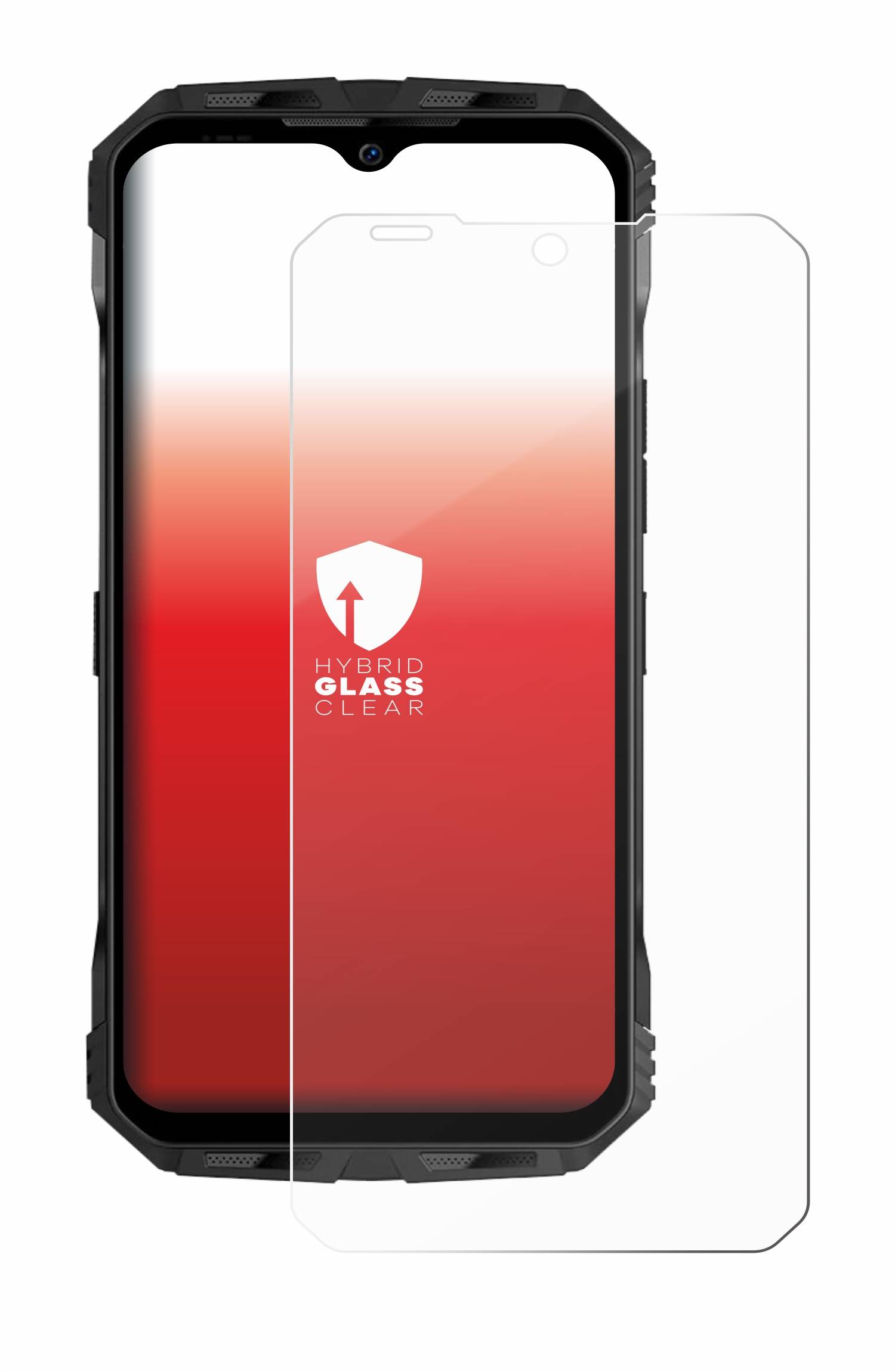 upscreen Hybrid Glas Panzer-Folie für Doogee V Max Plus
