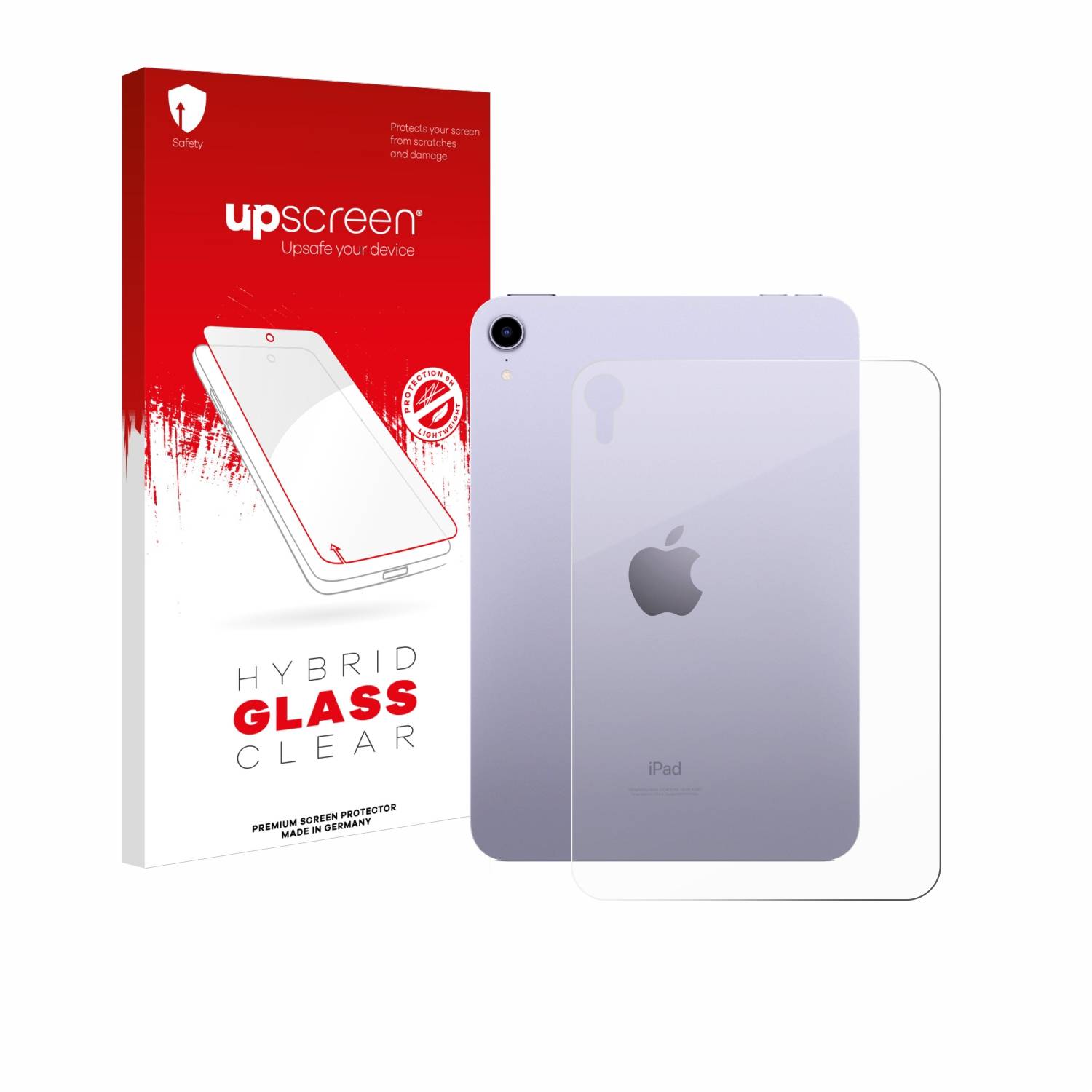 upscreen Hybrid Glas Panzer-Folie für Apple iPad Mini 7 WiFi 2024 (Rückseite)
