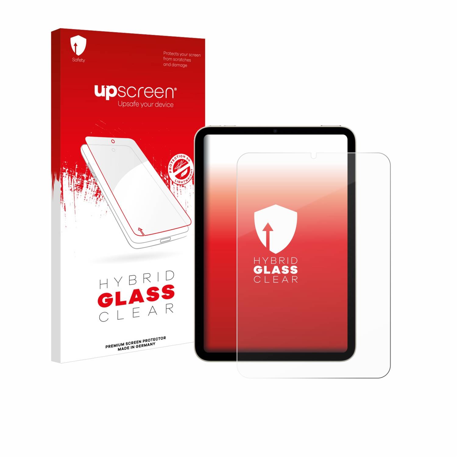 upscreen Hybrid Glas Panzer-Folie für Apple iPad Mini 7 WiFi Cellular 2024