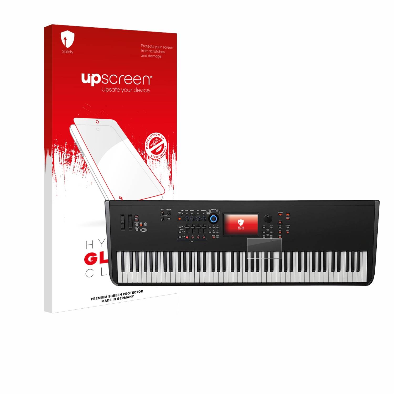 upscreen Hybrid Glas Panzer-Folie für Yamaha MODX8+